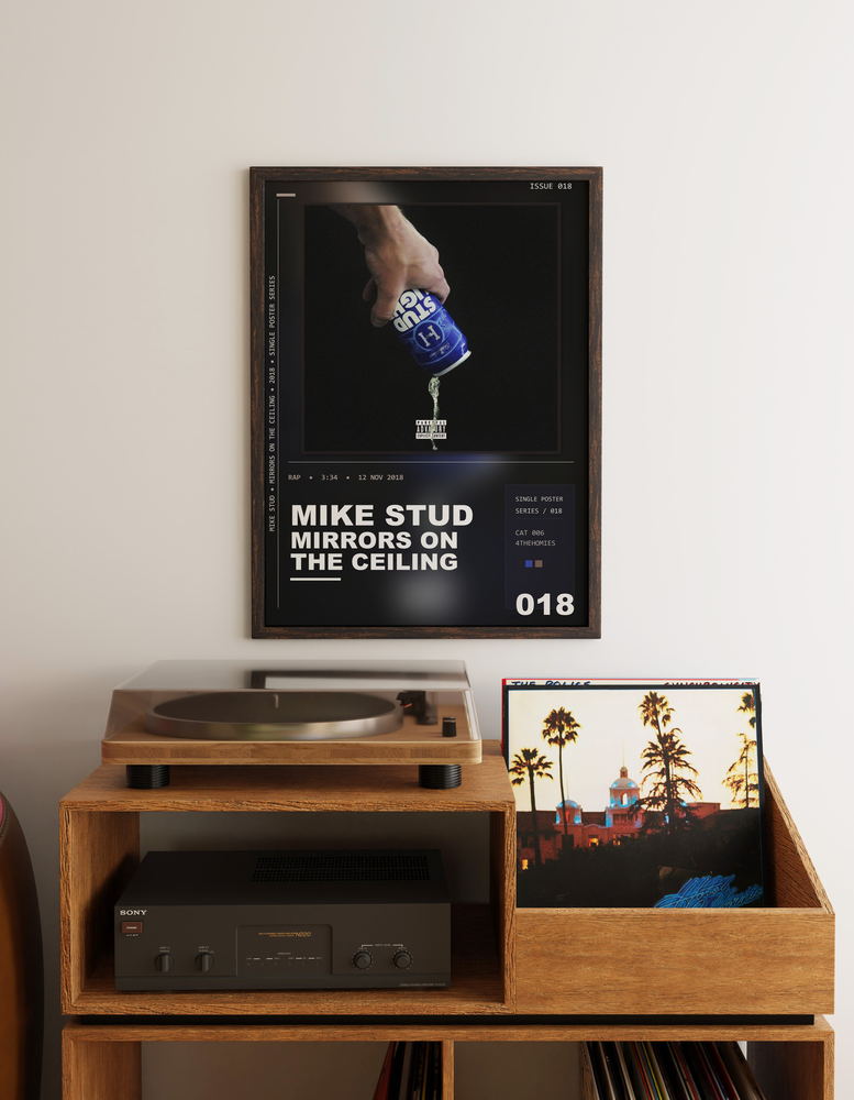 Music poster: Mike Stud - Mirrors on the Ceiling