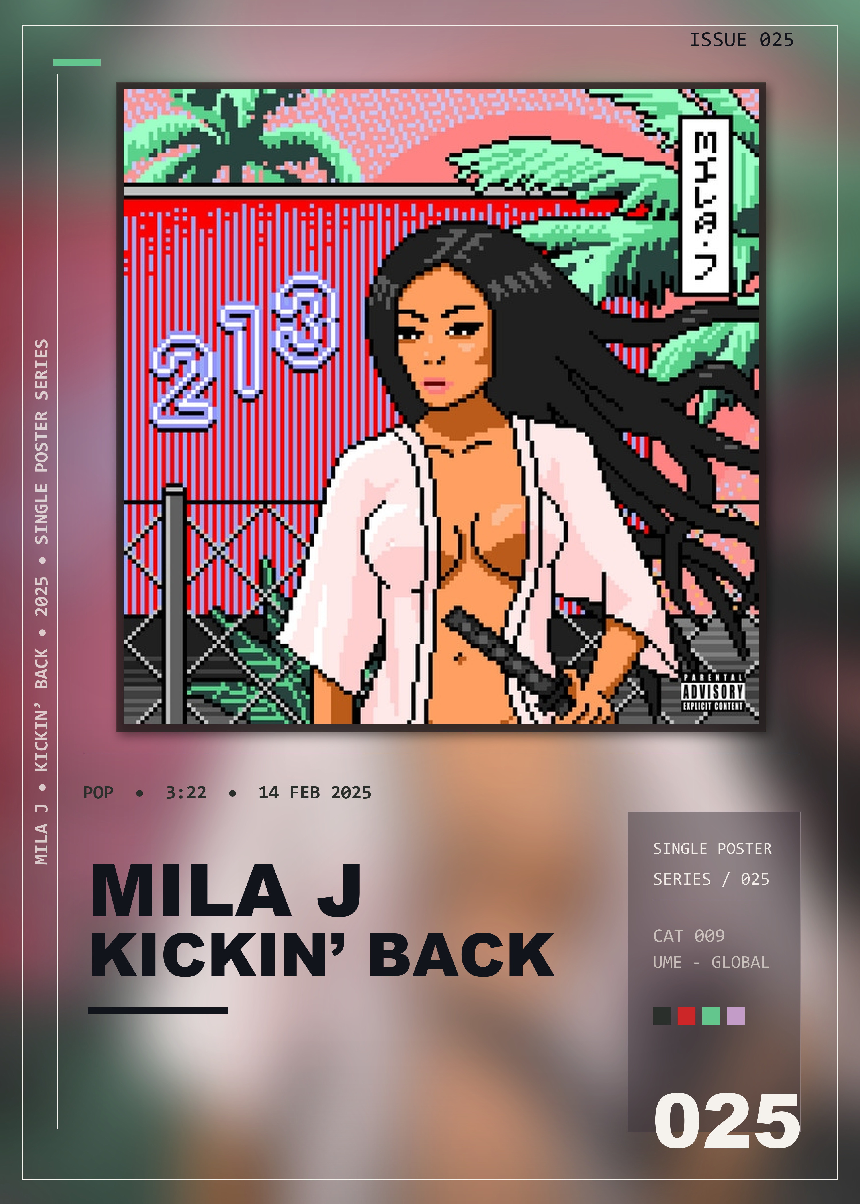 Music poster: Mila J - Kickin Back