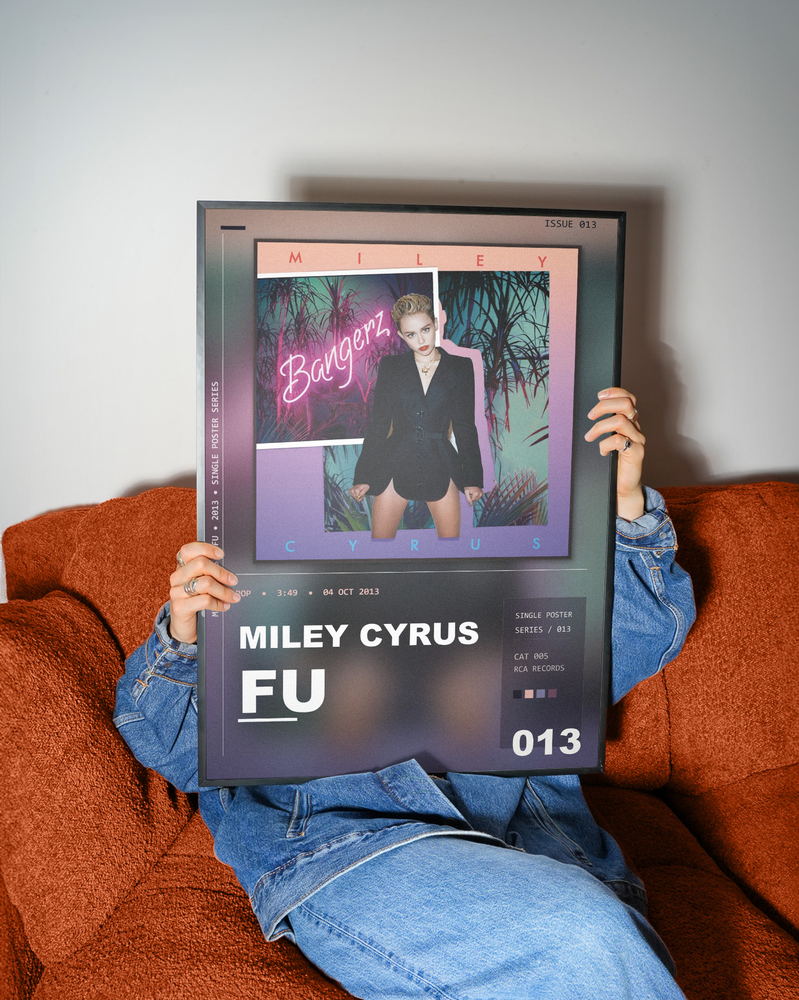 Music poster: Miley Cyrus - FU