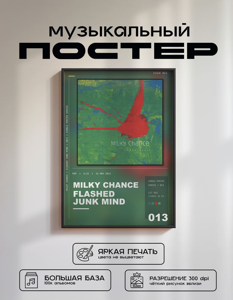 Music poster: Milky Chance - Flashed Junk Mind