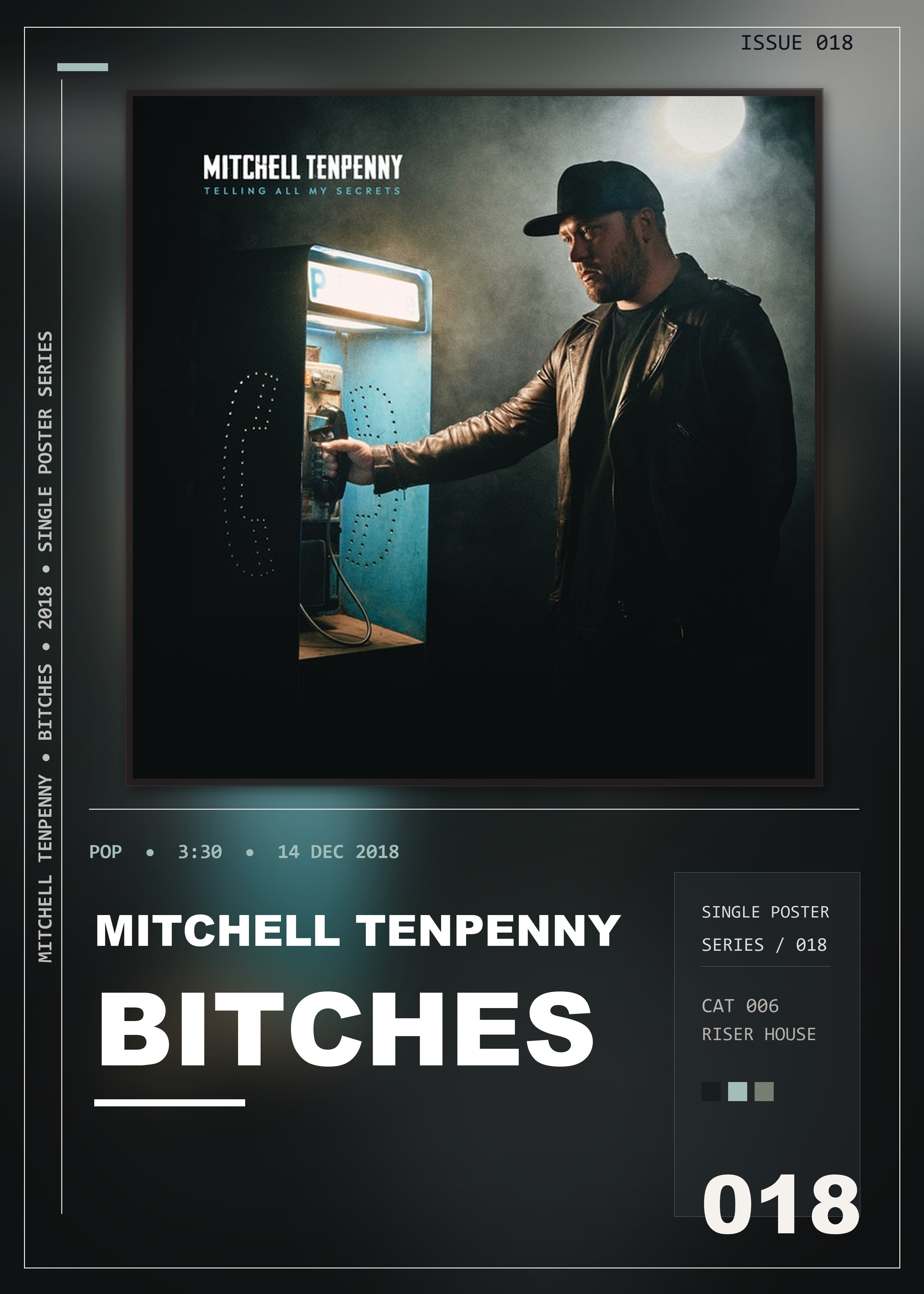 Music poster: Mitchell Tenpenny - Bitches