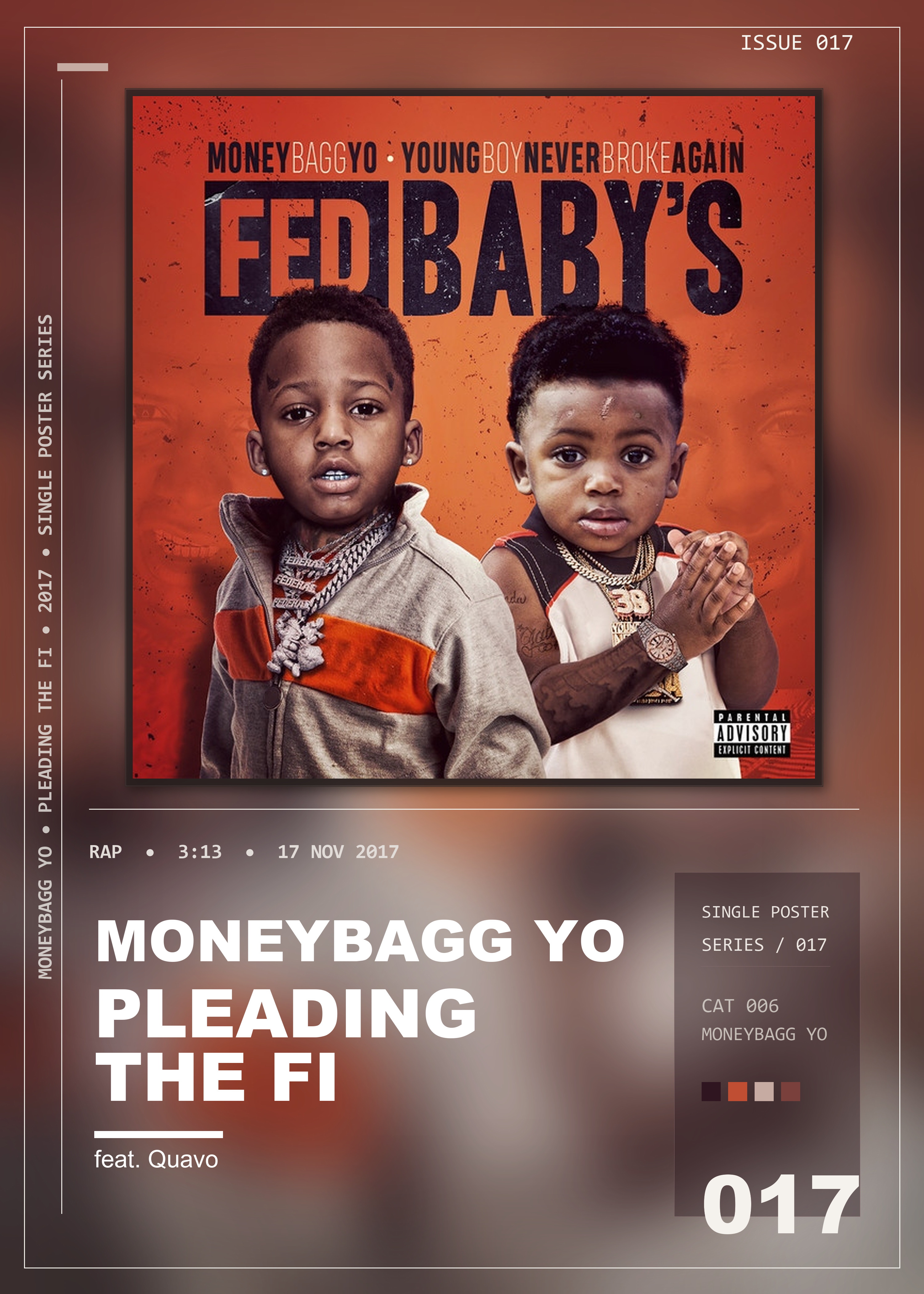 Music poster: Moneybagg Yo - Pleading The Fifth feat Quavo