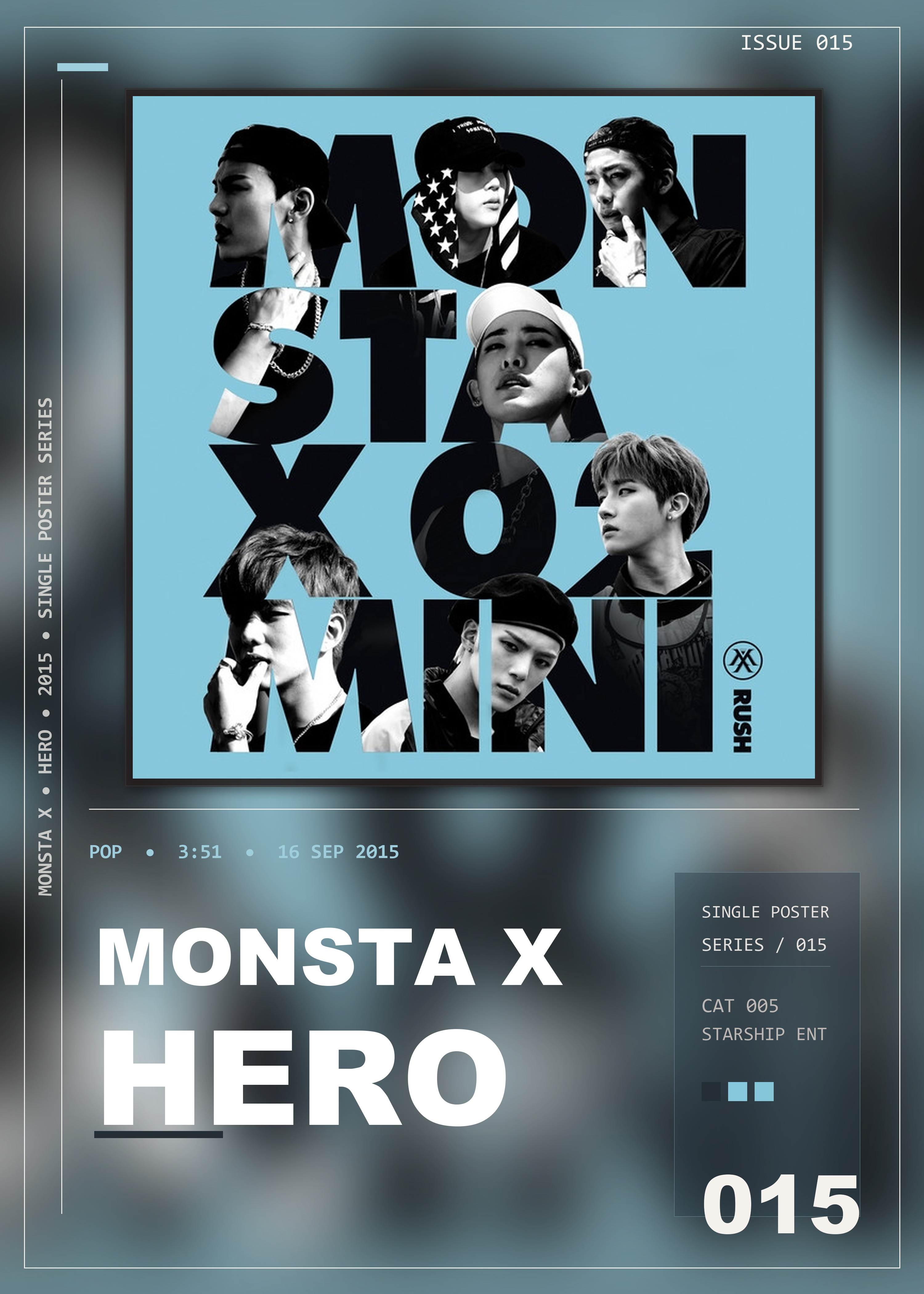 Music poster: Monsta X - HERO