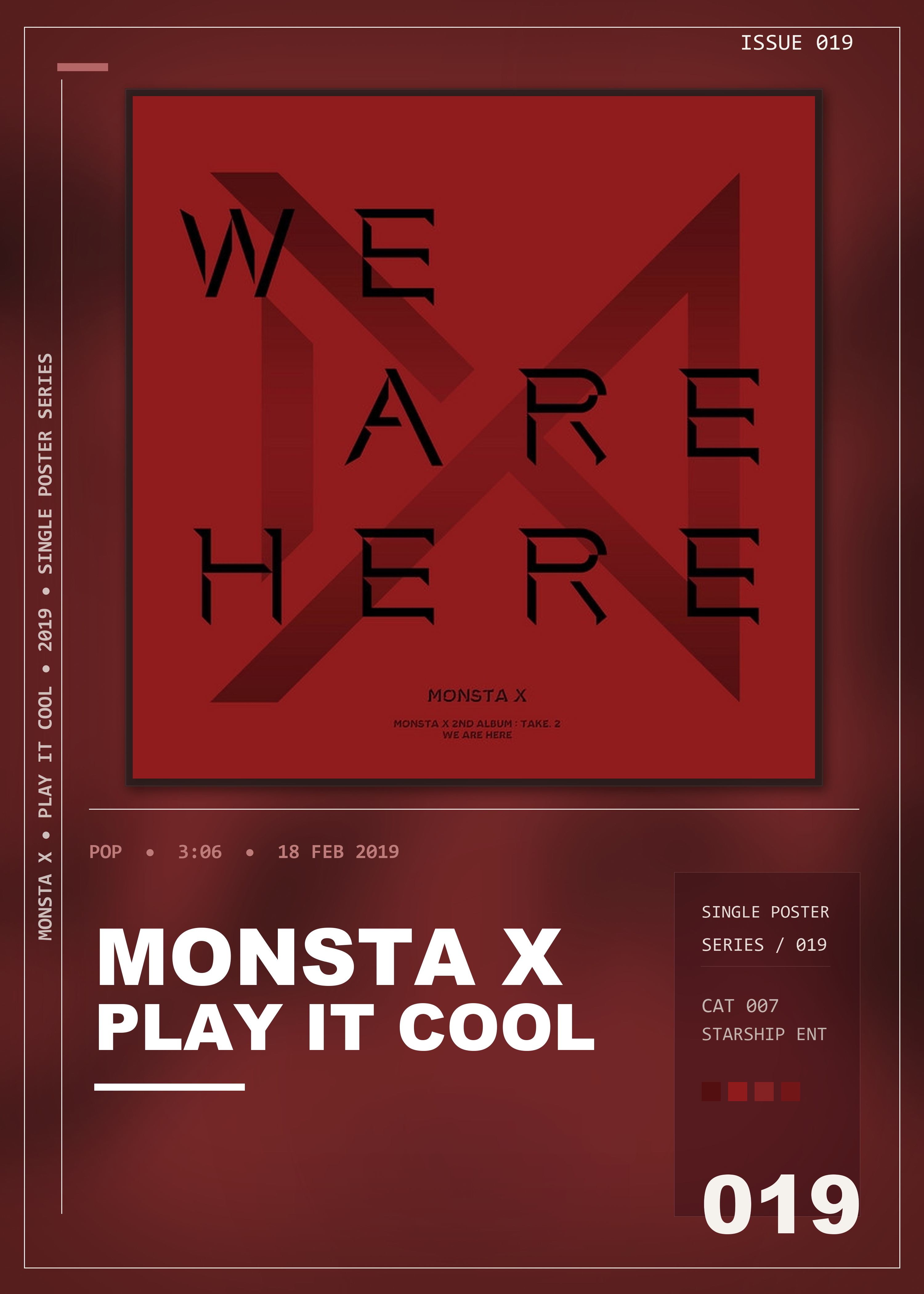 Music poster: Monsta X - Play It Cool