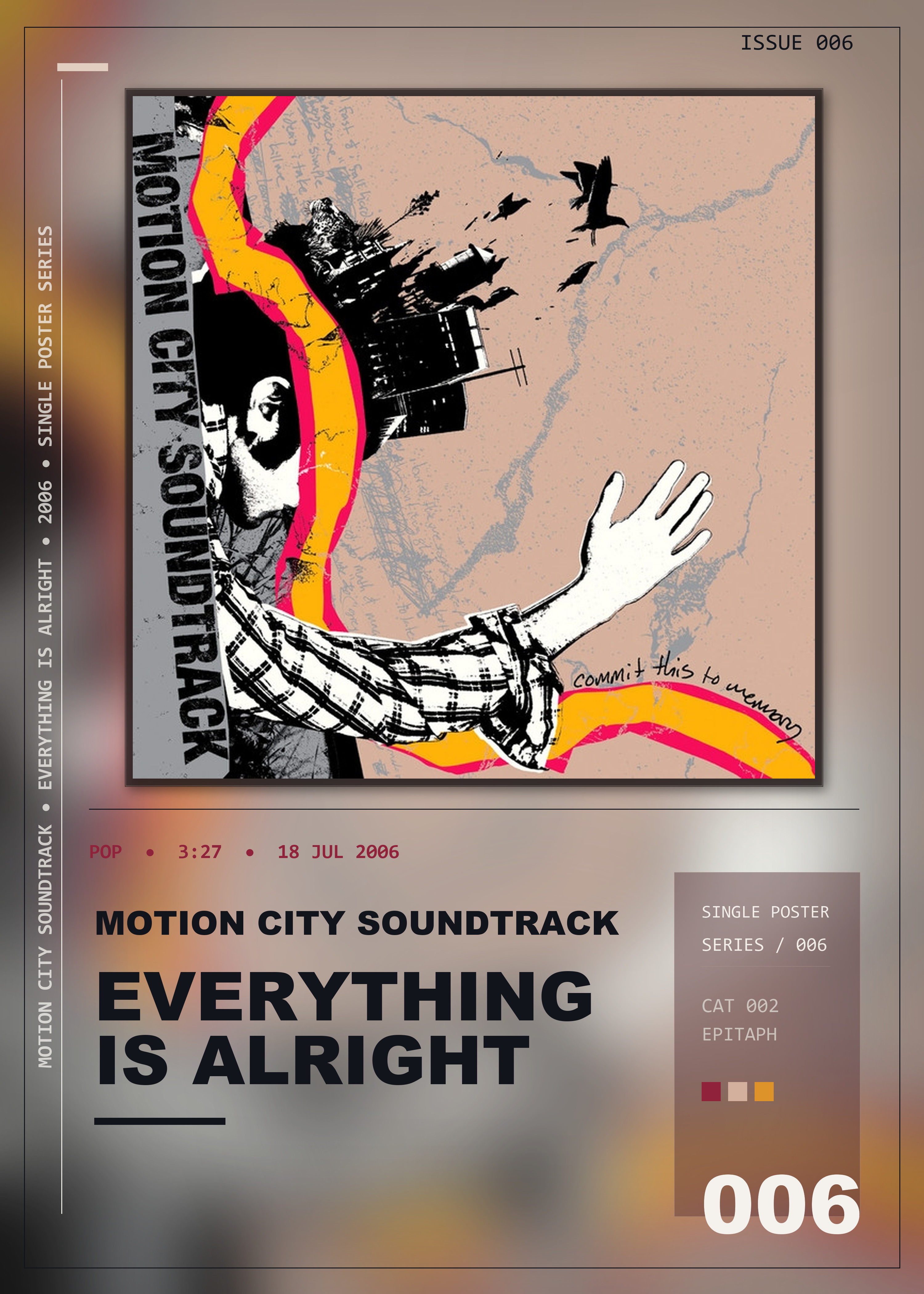 Music poster: Motion City Soundtrack - Everything Is Alright