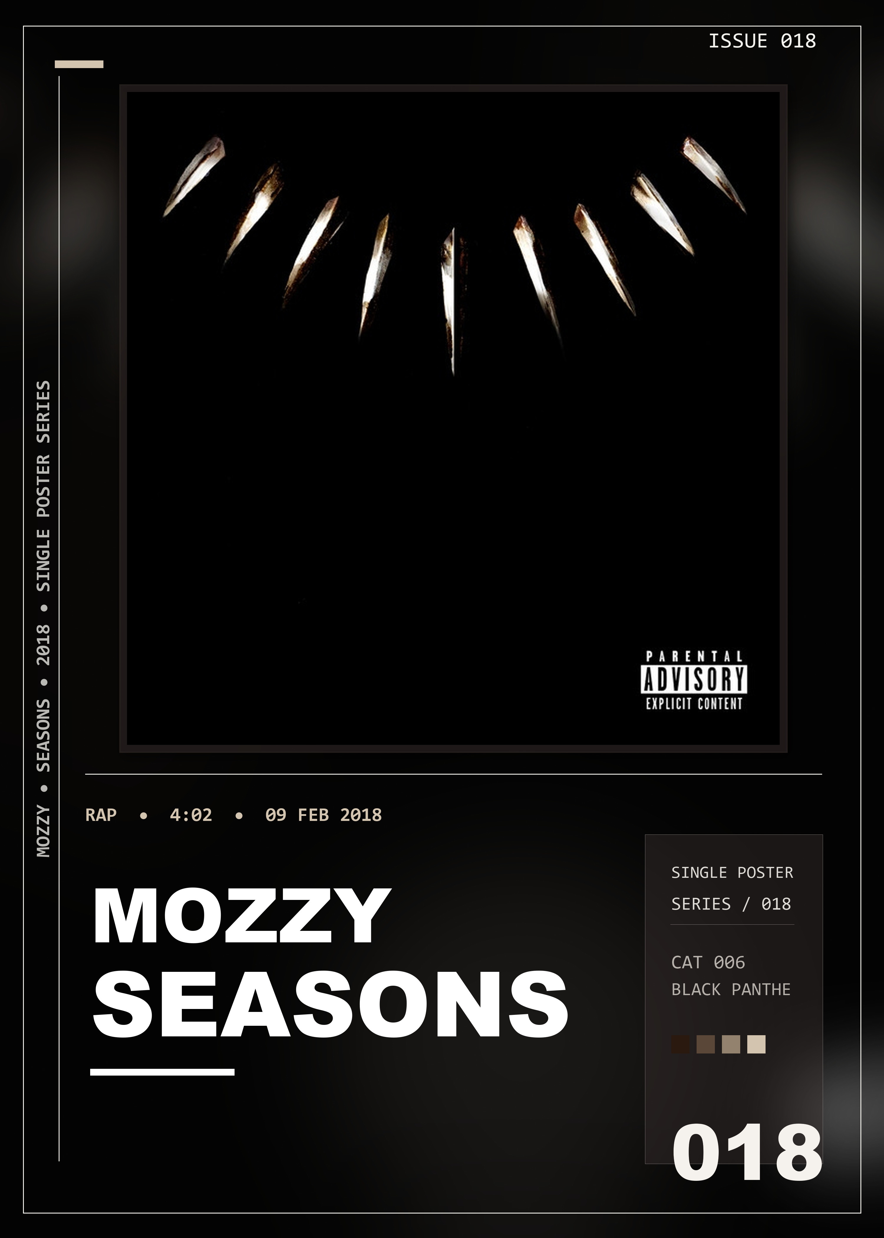 Music poster: Mozzy - Seasons with Sjava Reason