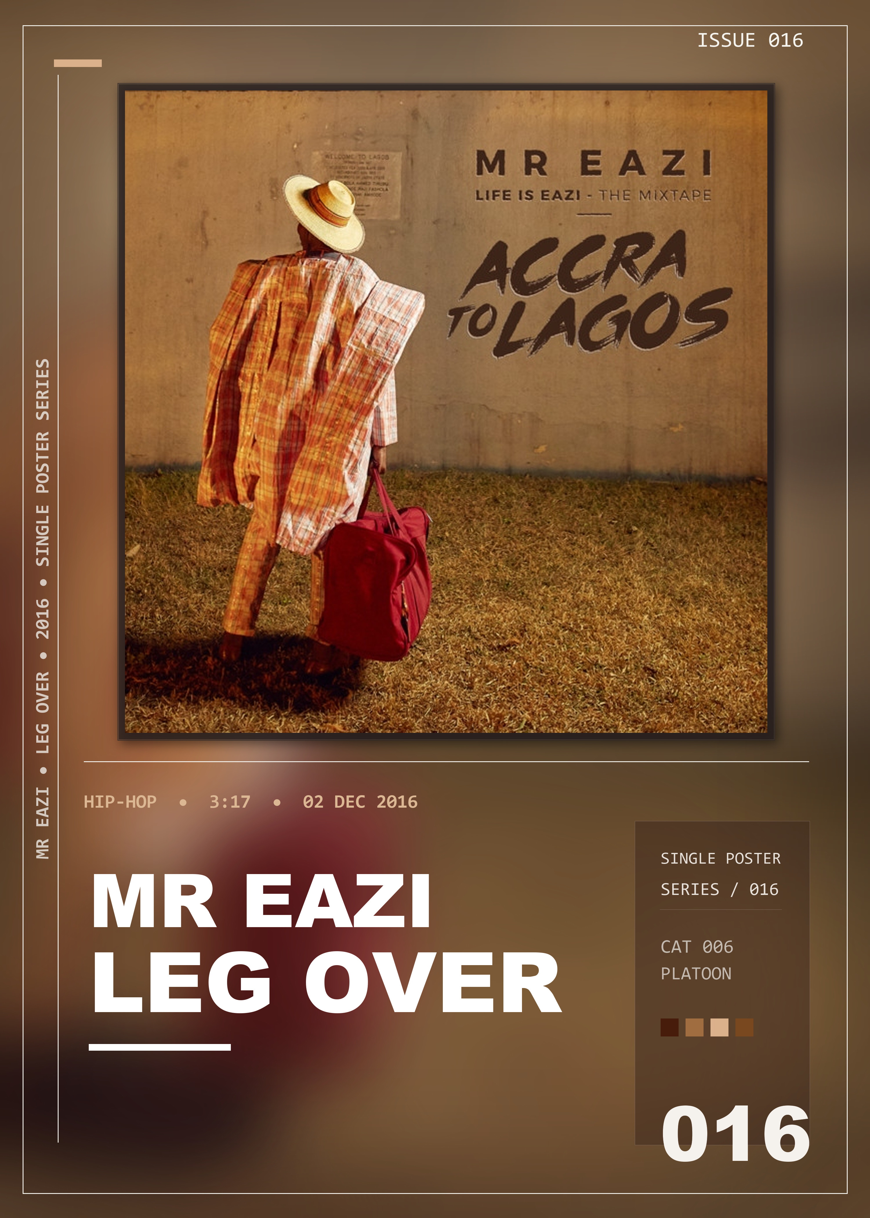 Music poster: Mr Eazi - Leg Over