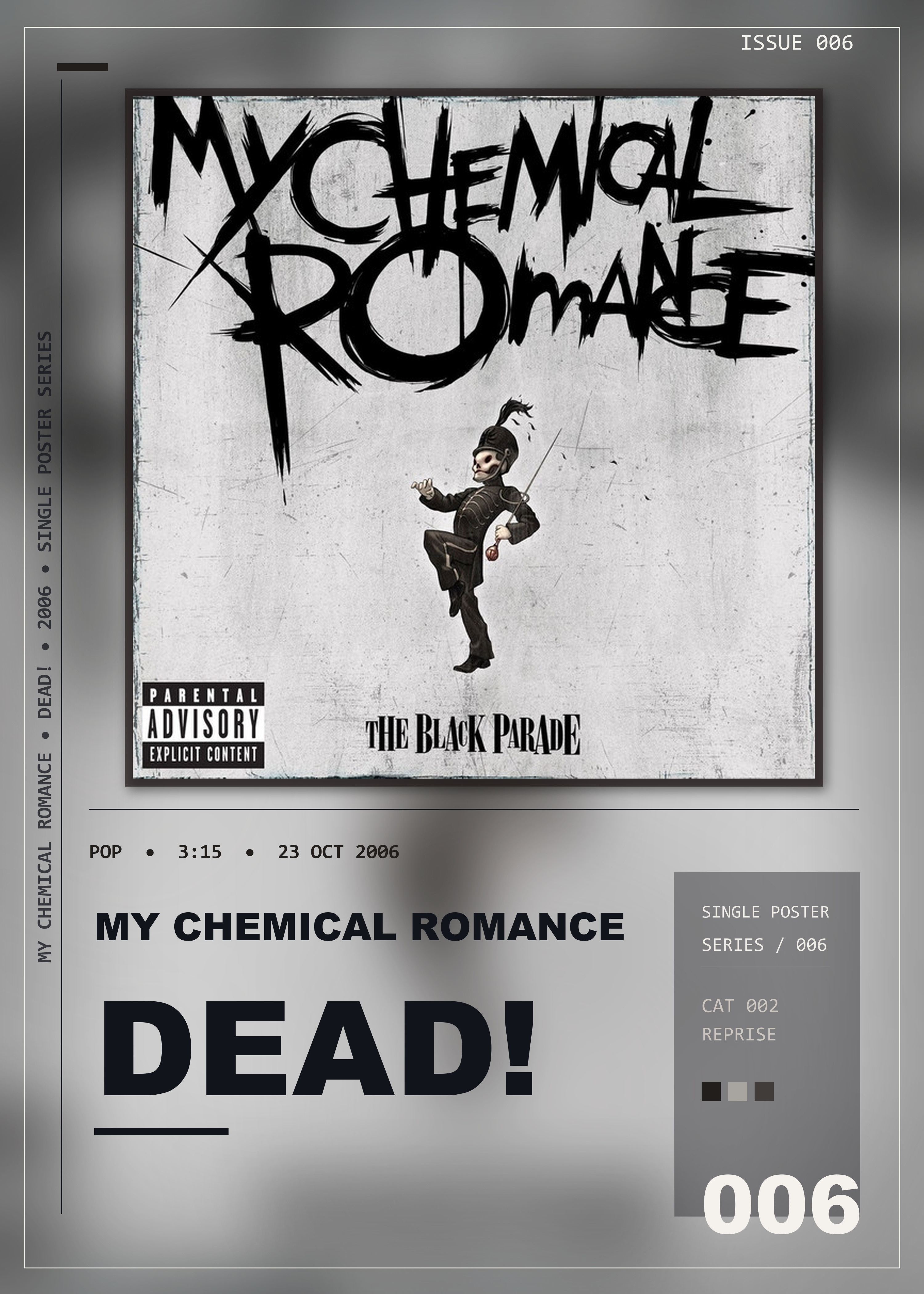 Music poster: My Chemical Romance - Dead