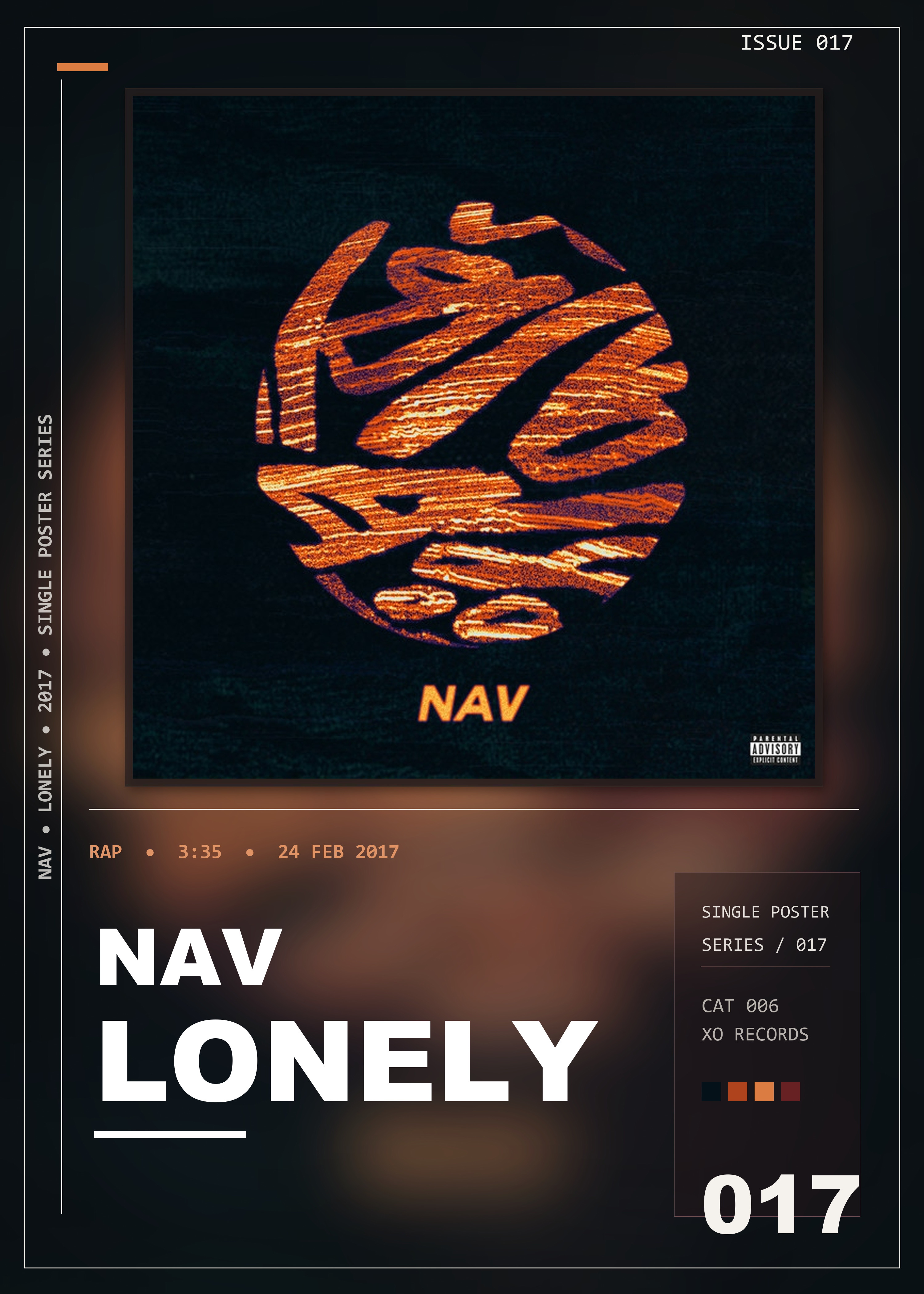 Music poster: NAV - Lonely