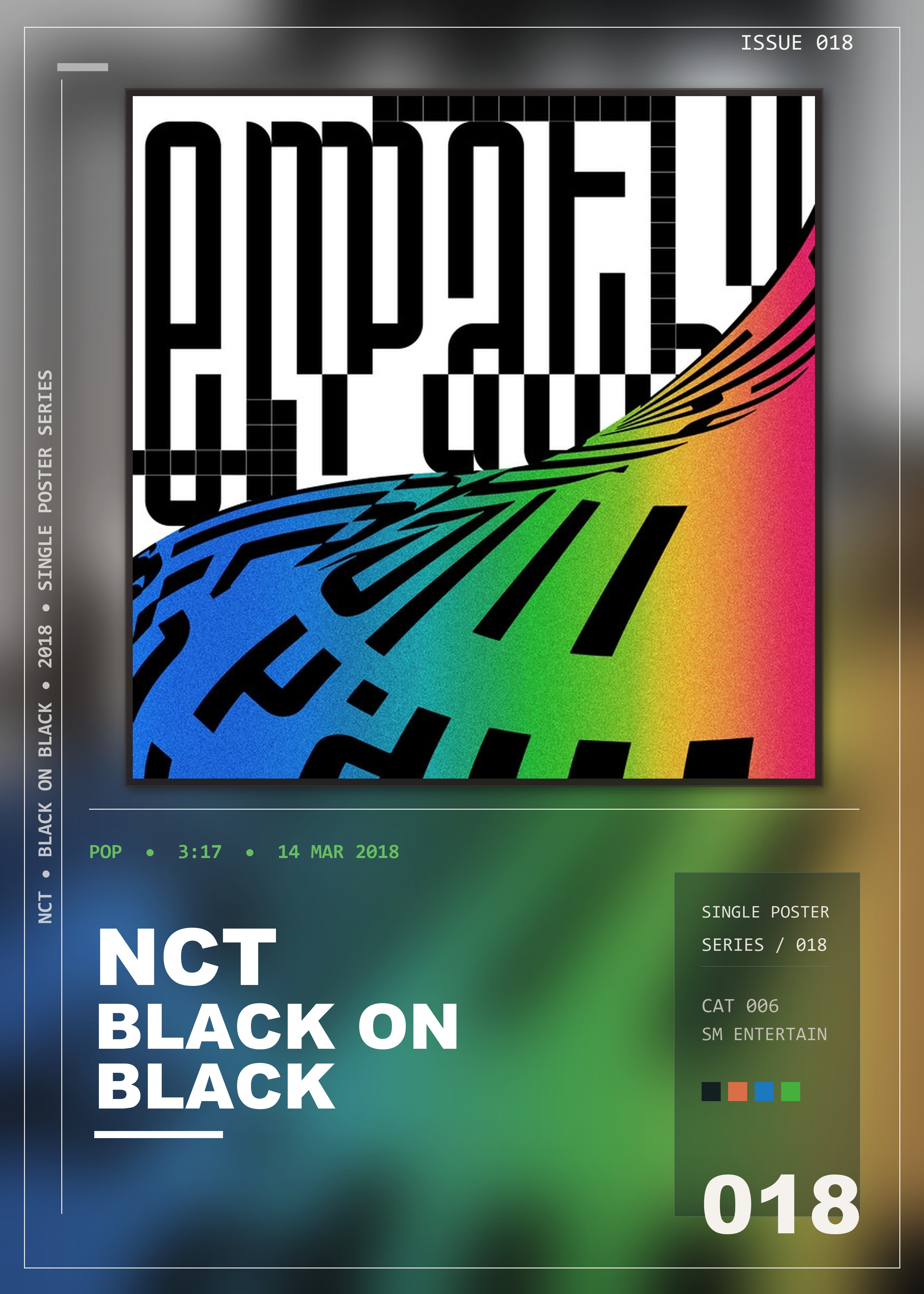 Music poster: NCT - Black on Black