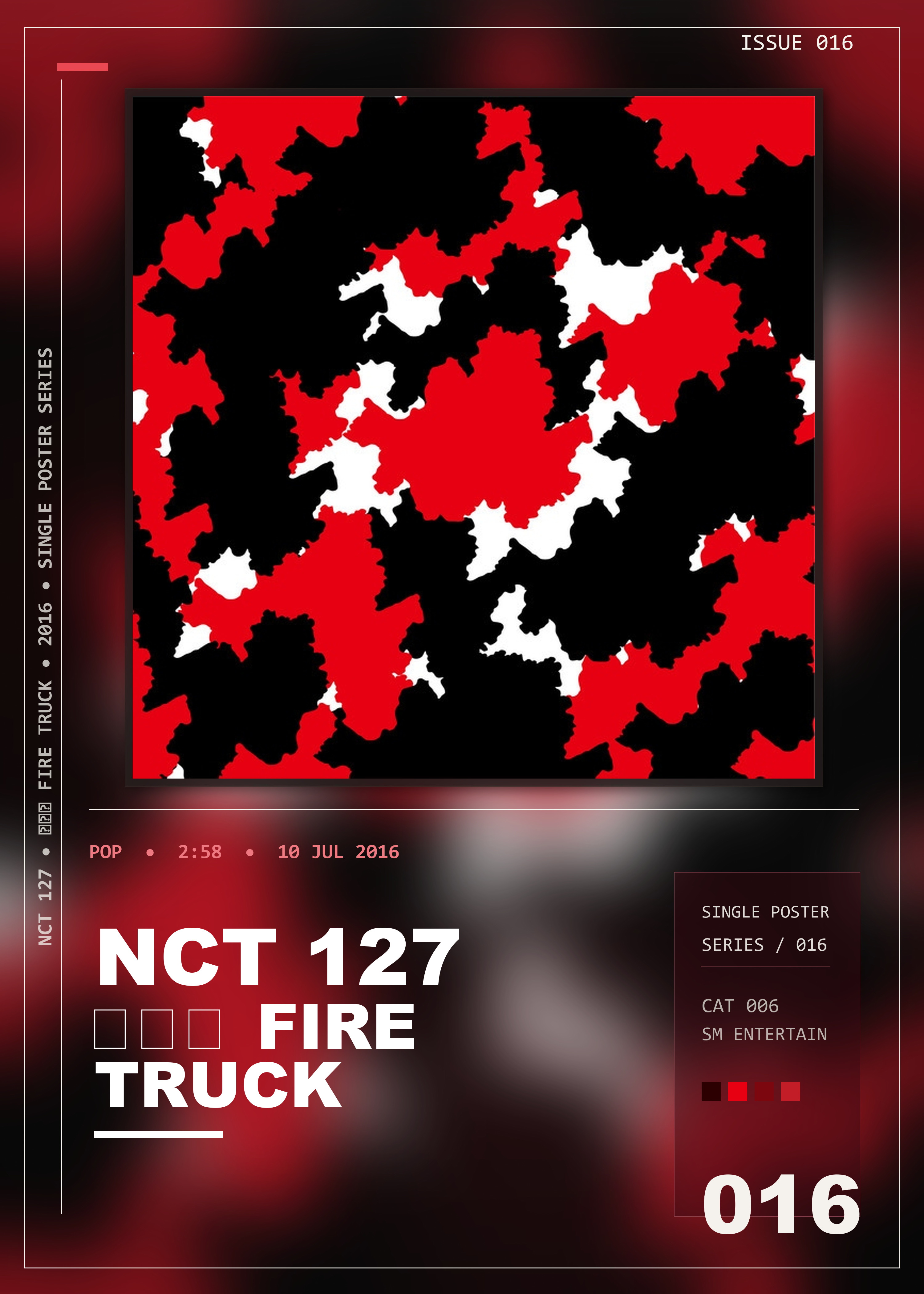 Music poster: NCT 127 - 소방차 Fire Truck