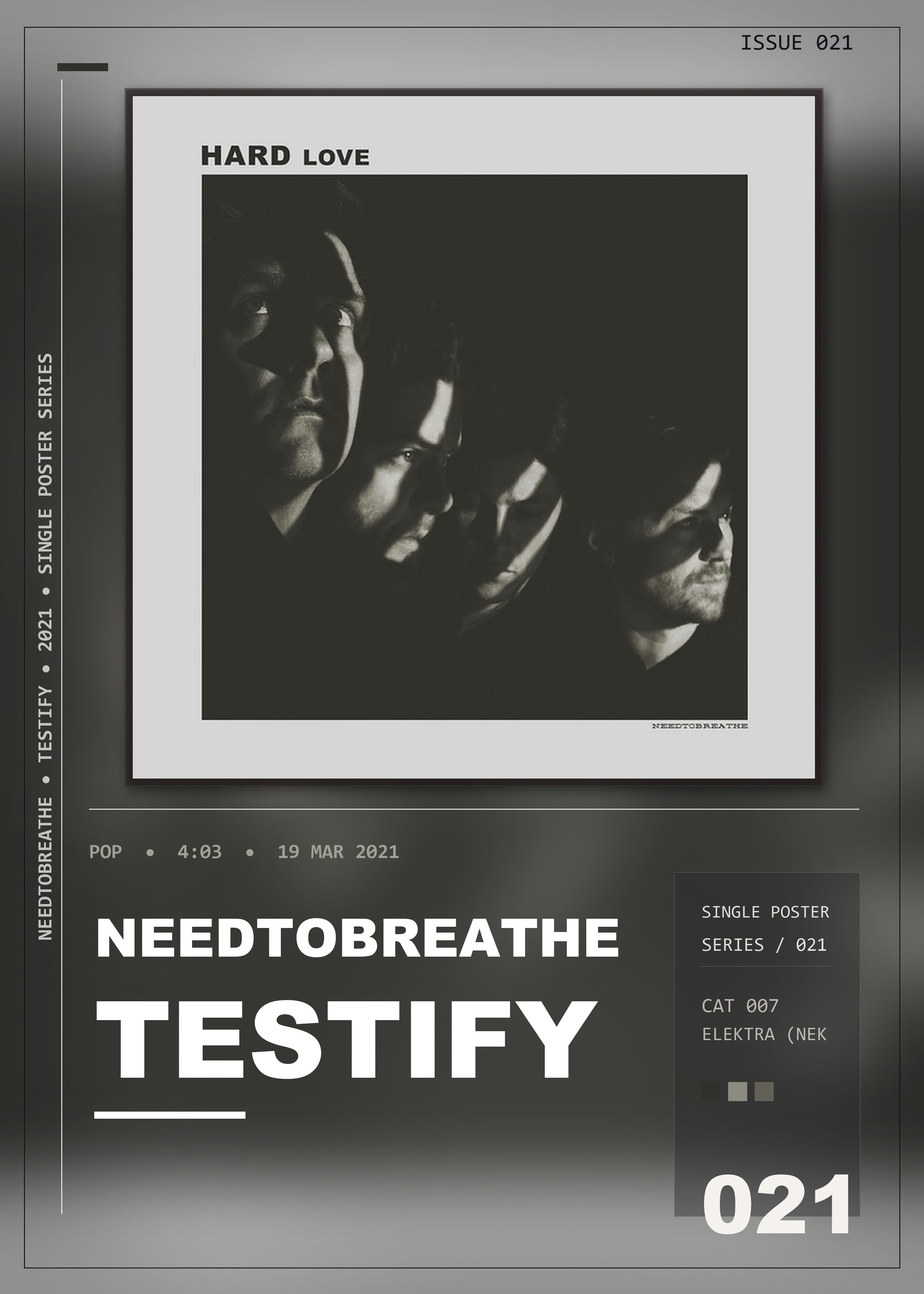 Music poster: NEEDTOBREATHE - TESTIFY