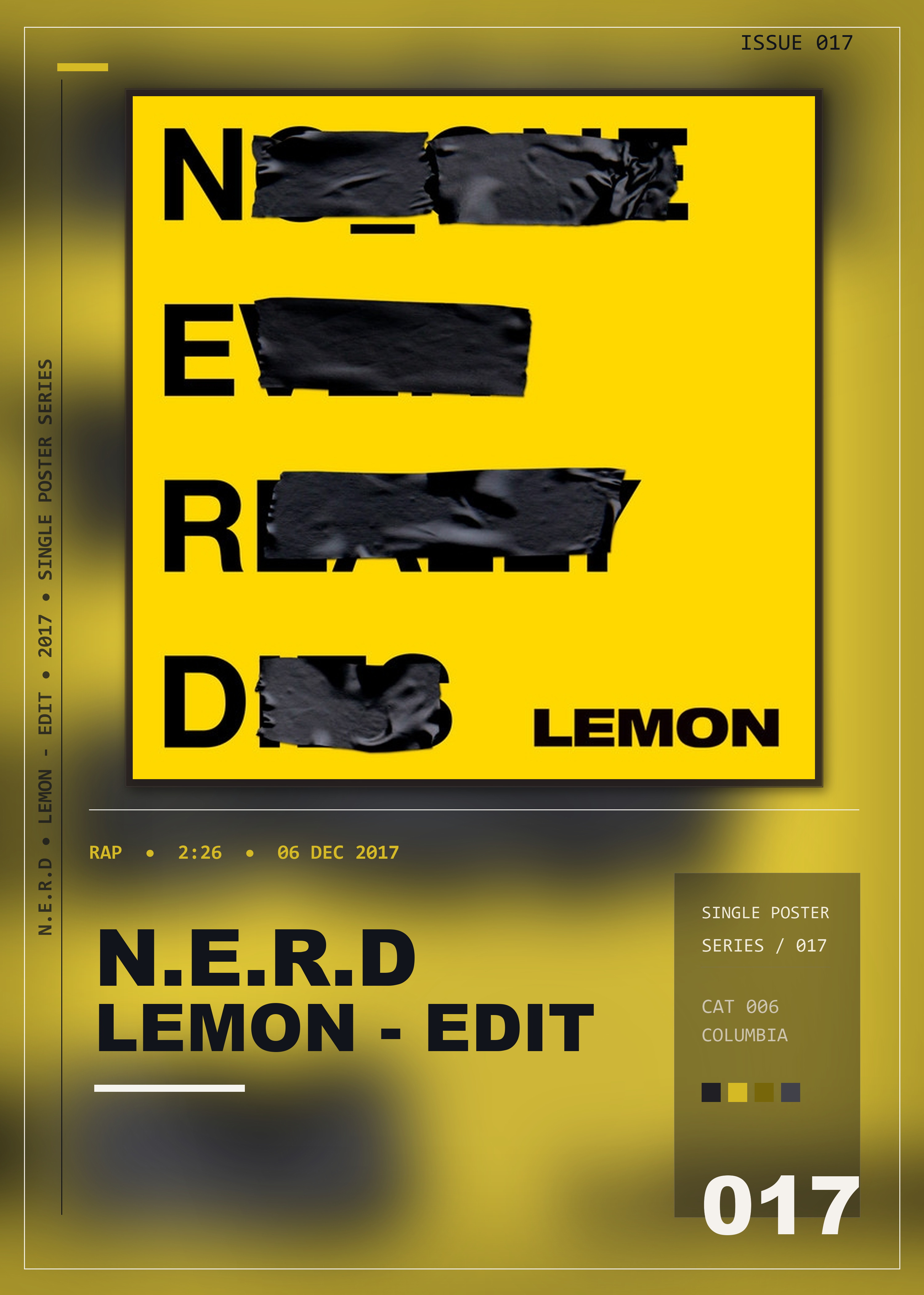 Music poster: NERD - Lemon - Edit