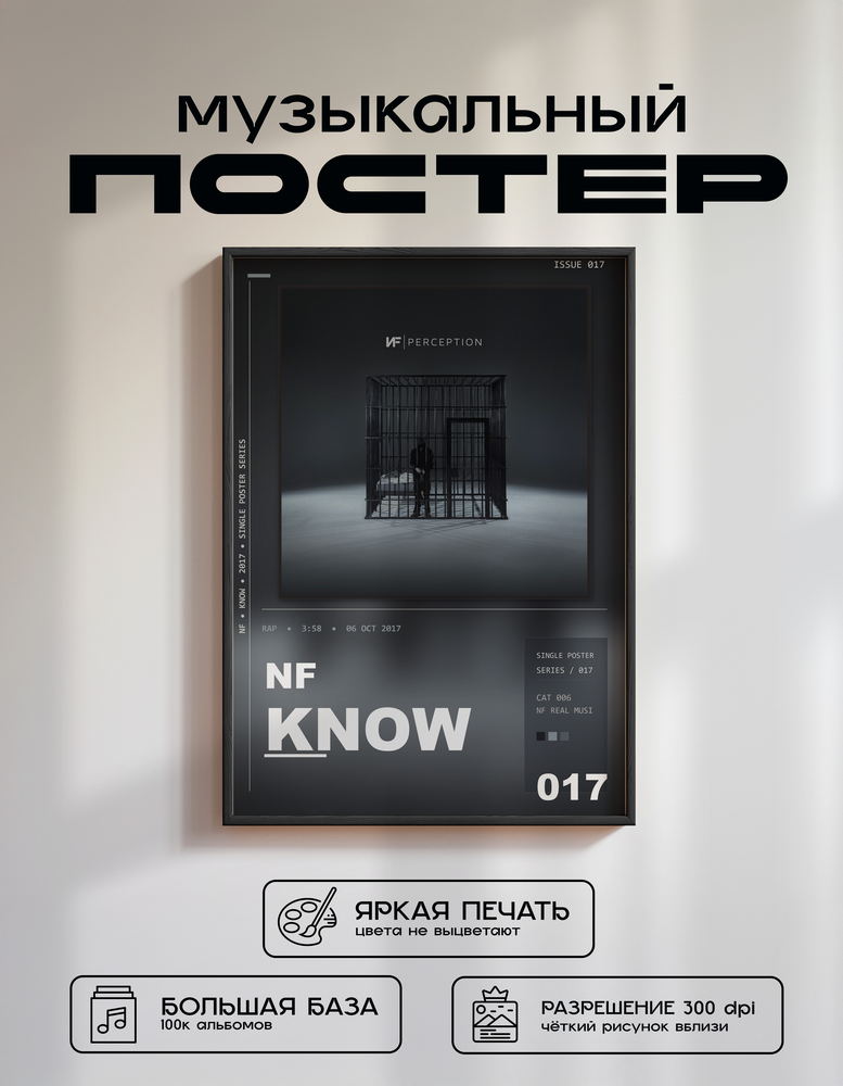 Music poster: NF - Know