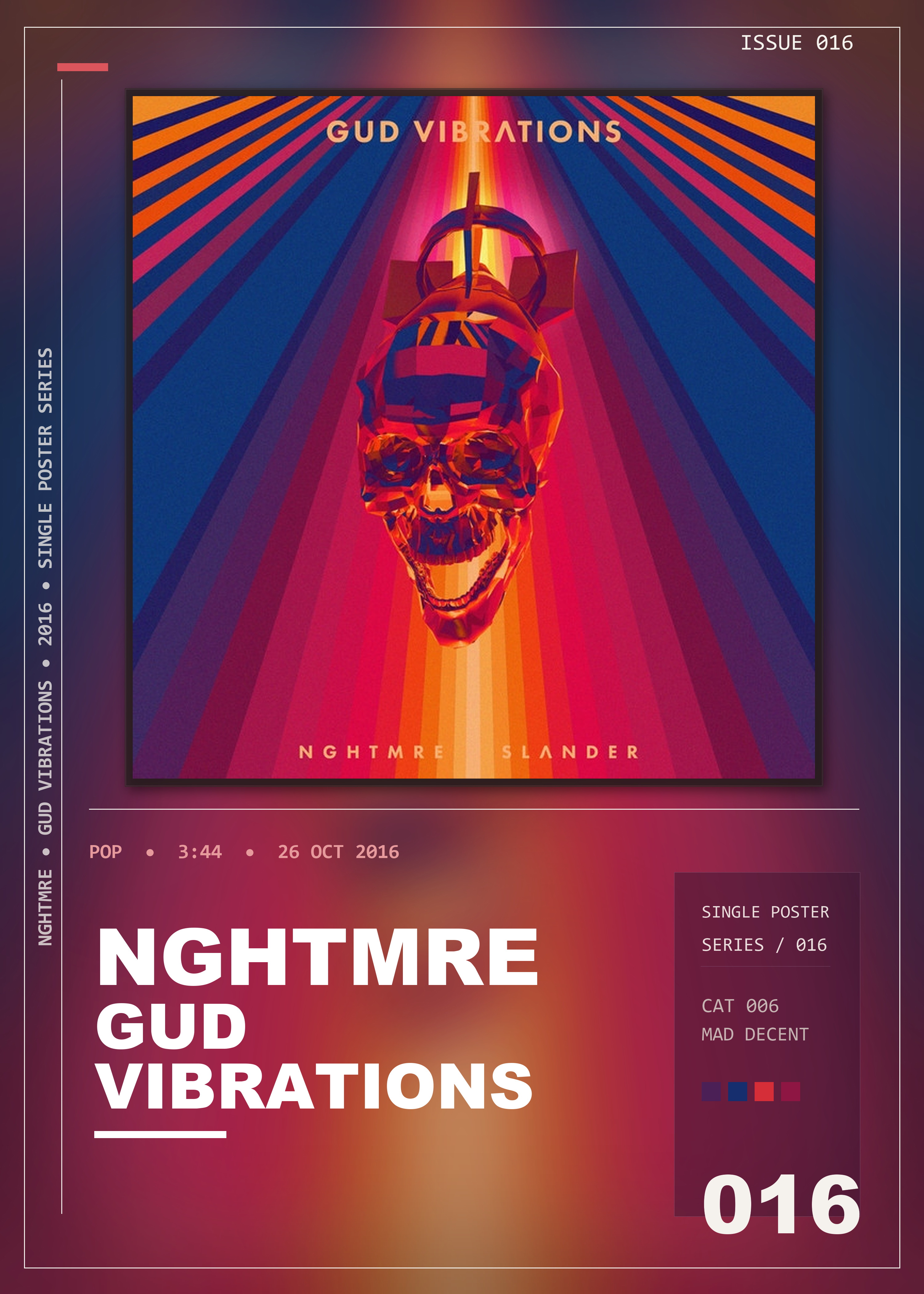 Music poster: NGHTMRE - GUD VIBRATIONS