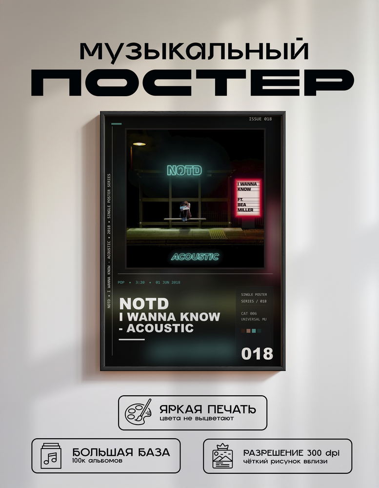 Music poster: NOTD - I Wanna Know - Acoustic
