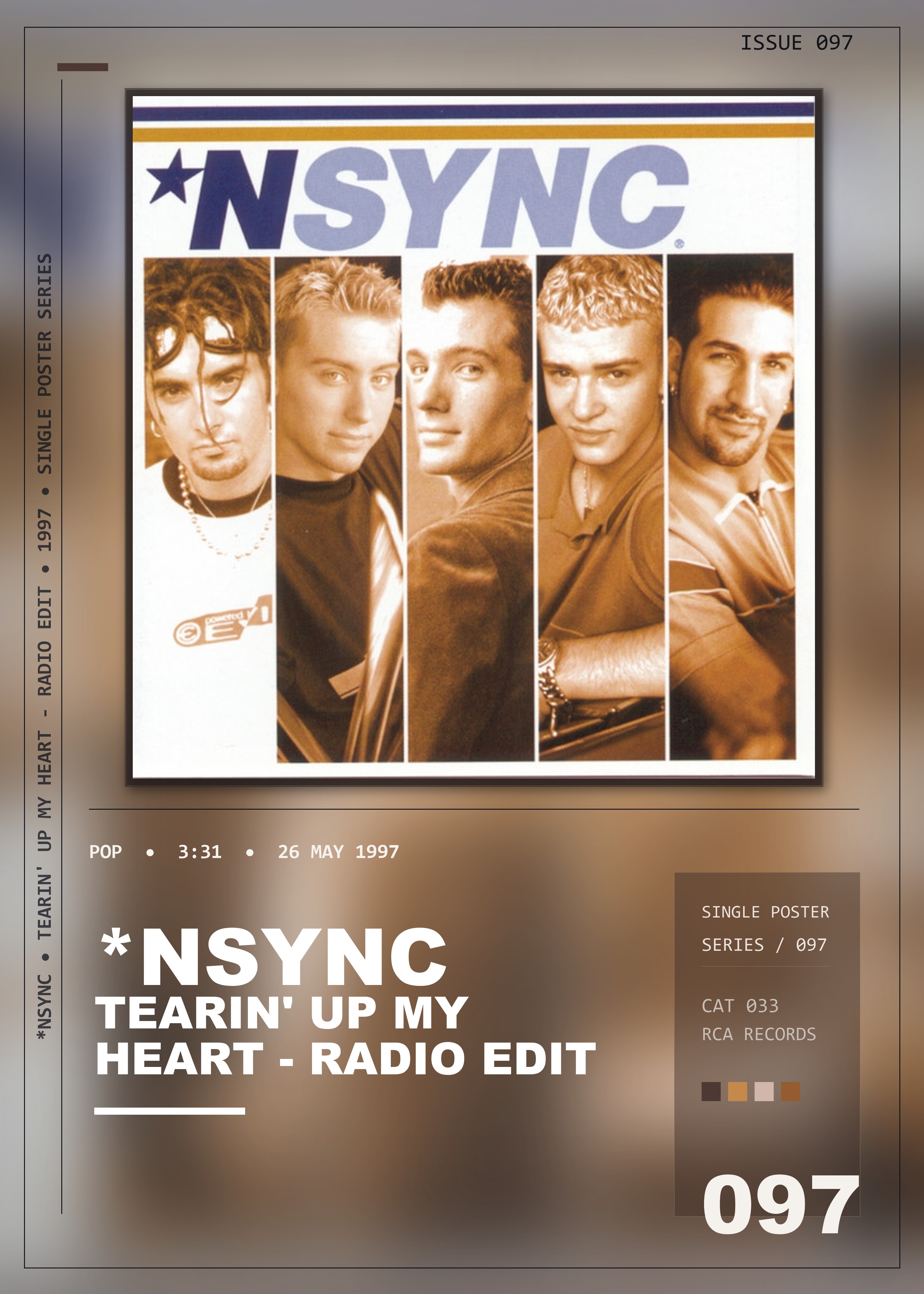 Music poster: NSYNC - Tearin up My Heart - Radio Edit