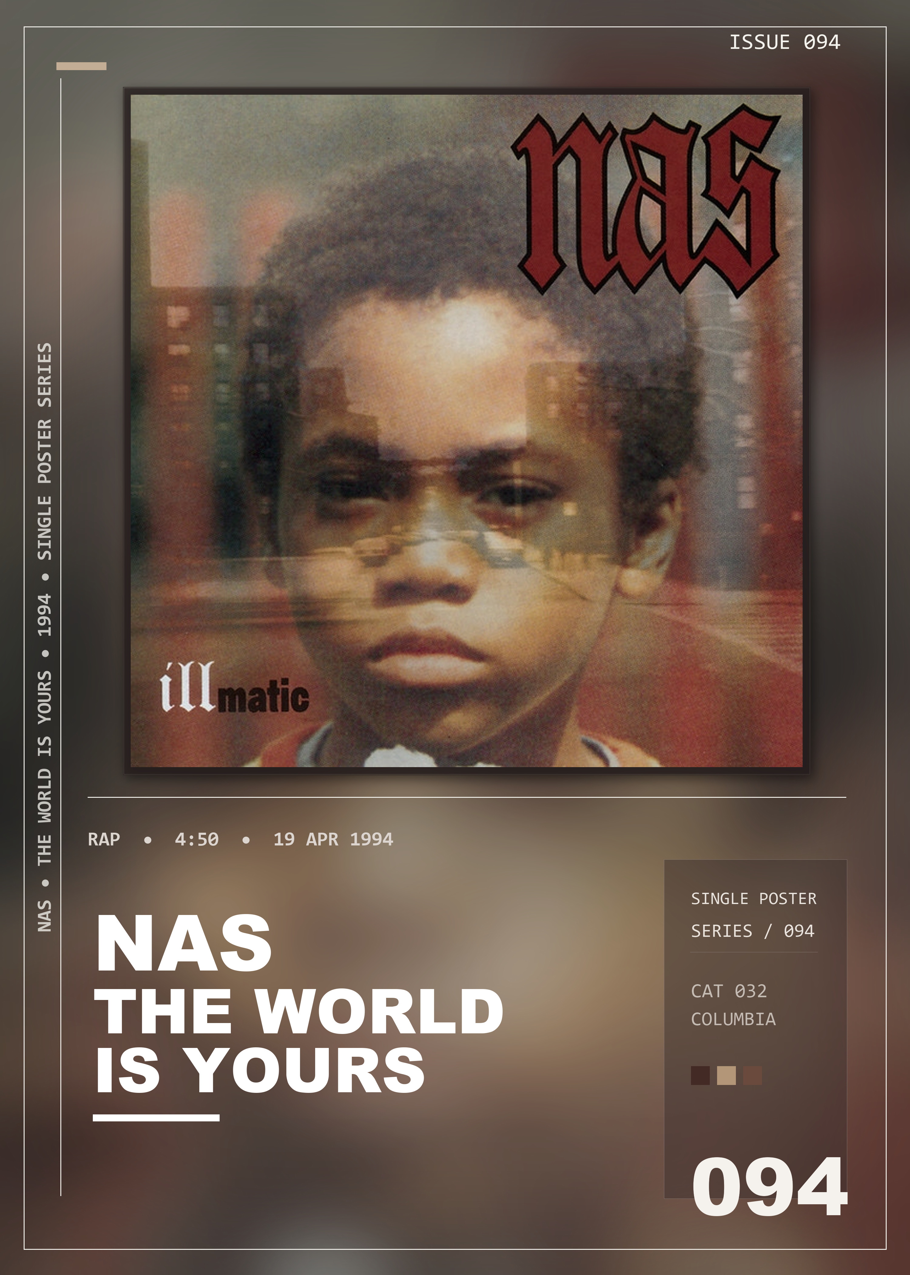 Music poster: Nas - The World Is Yours