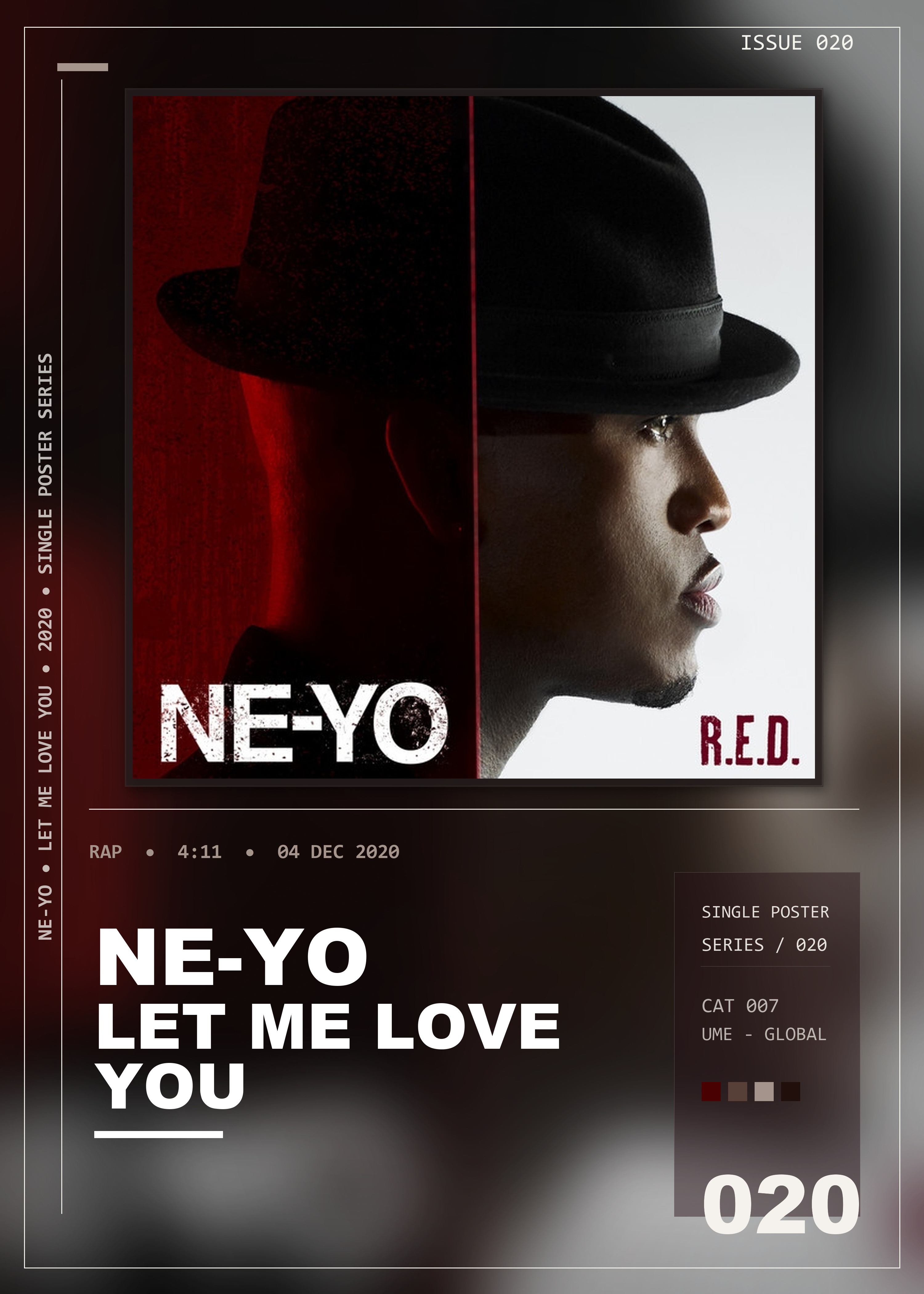 Music poster: Ne-Yo - Let Me Love You Until You Learn To Love Yourself
