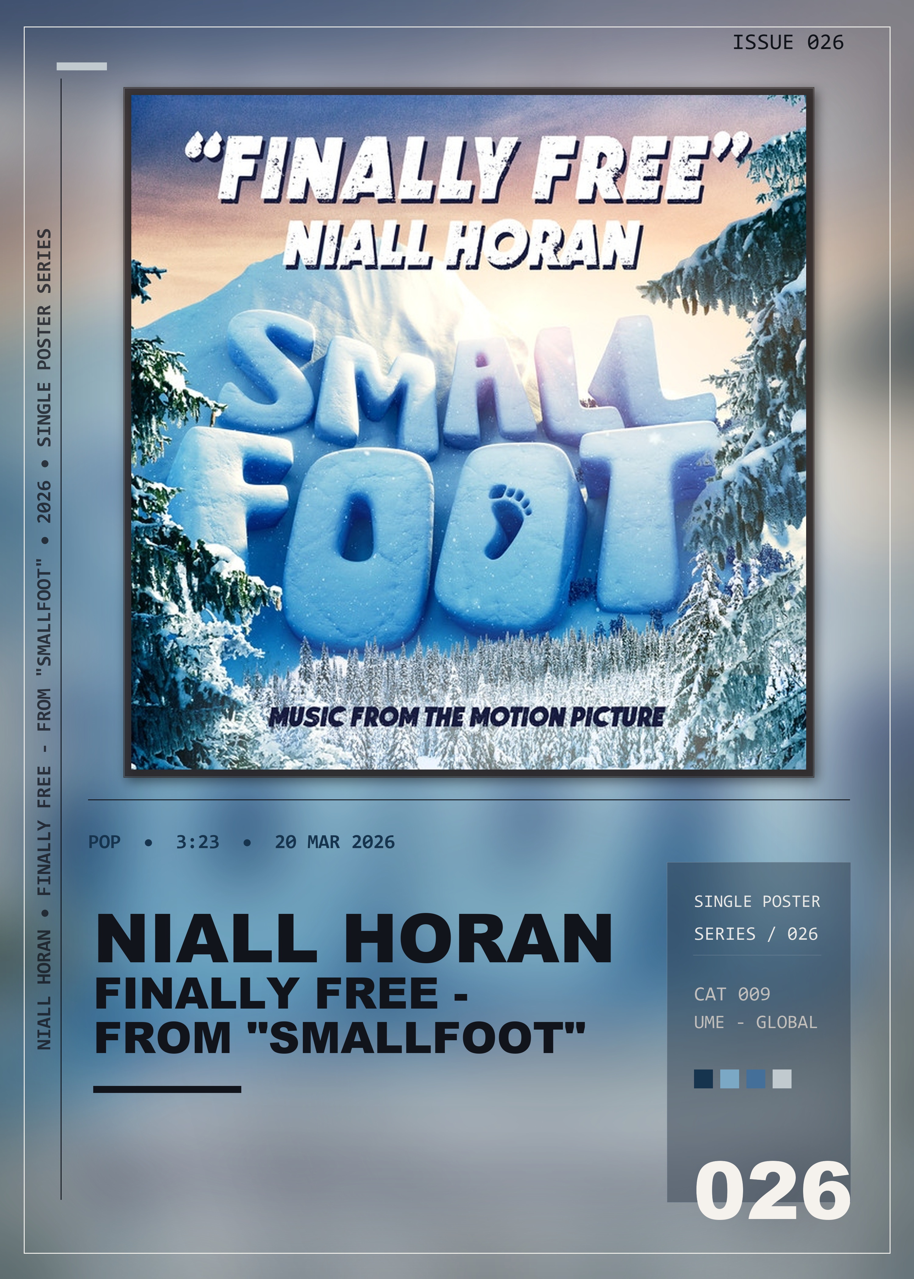 Music poster: Niall Horan - Finally Free - From Smallfoot