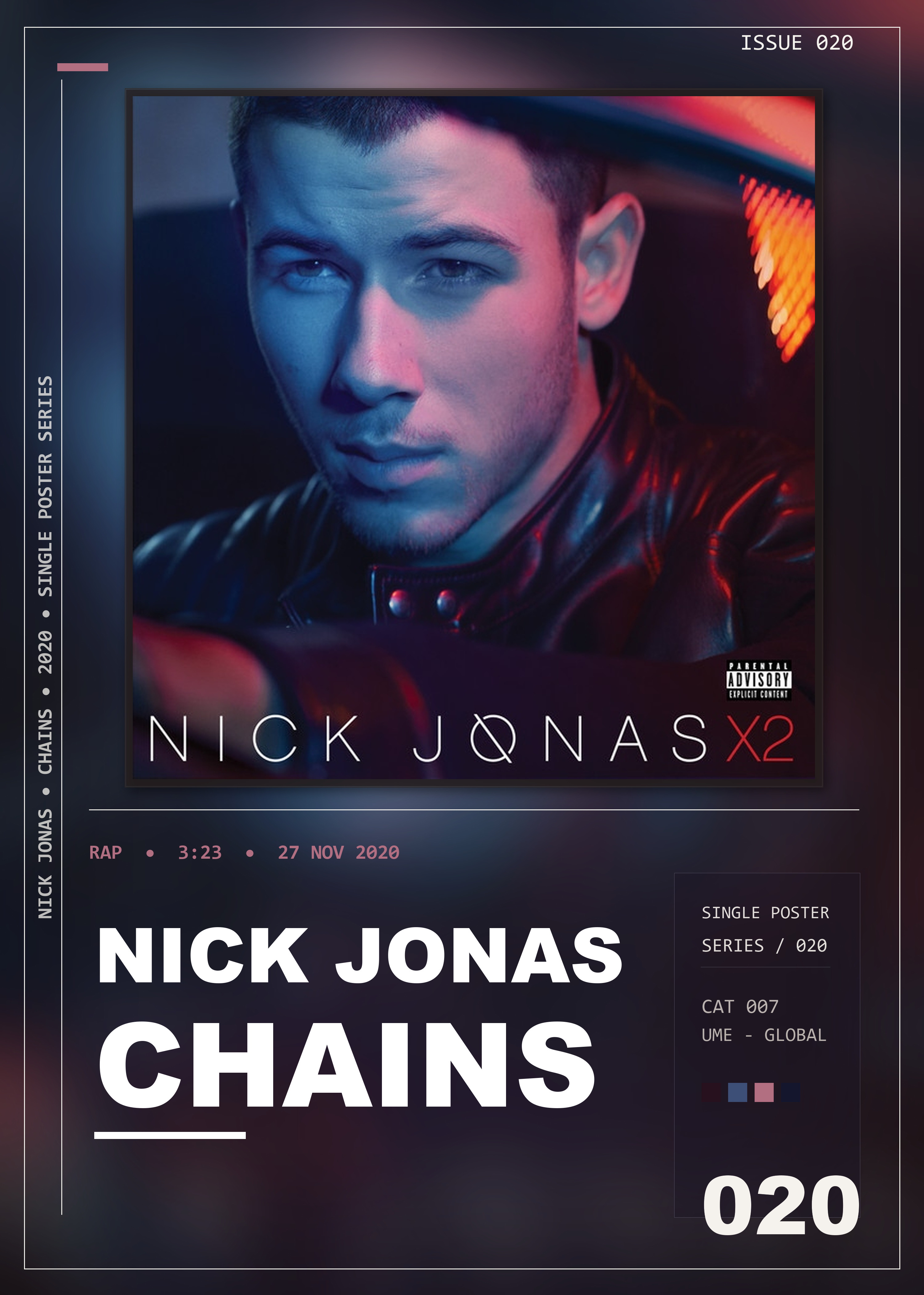 Music poster: Nick Jonas - Chains