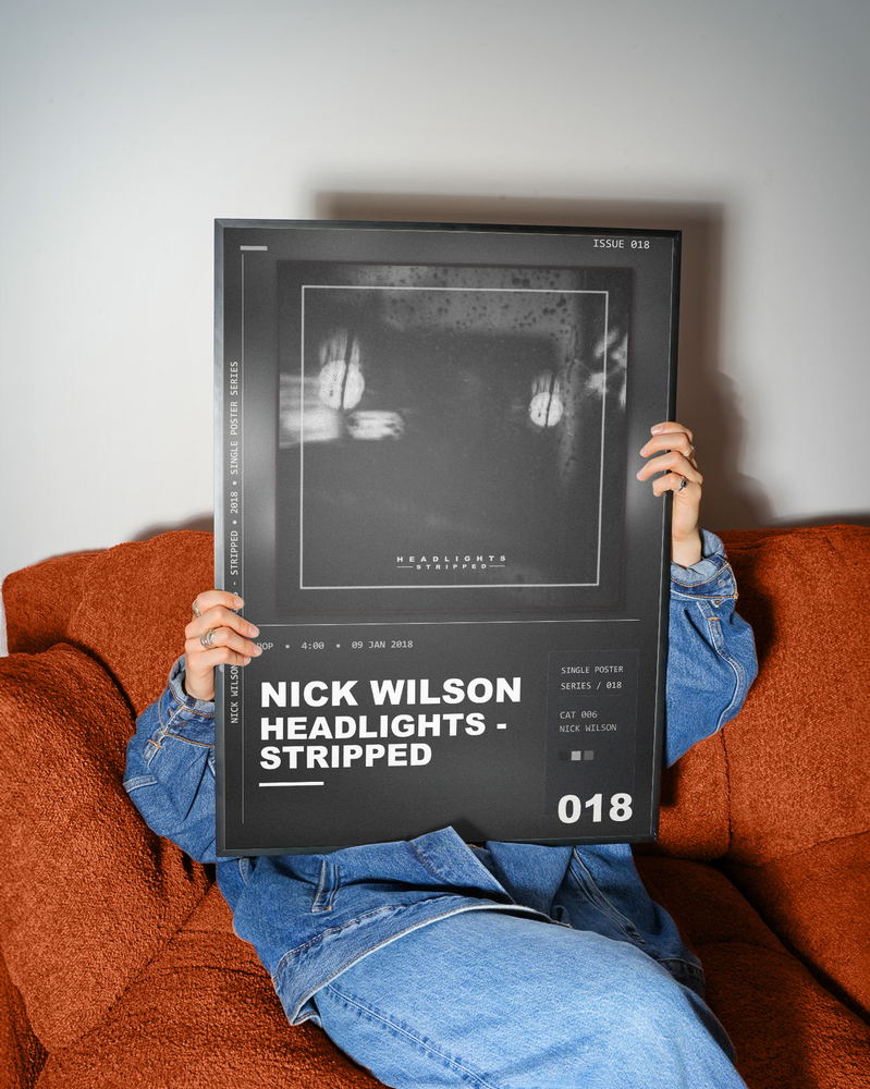 Music poster: Nick Wilson - Headlights - Stripped