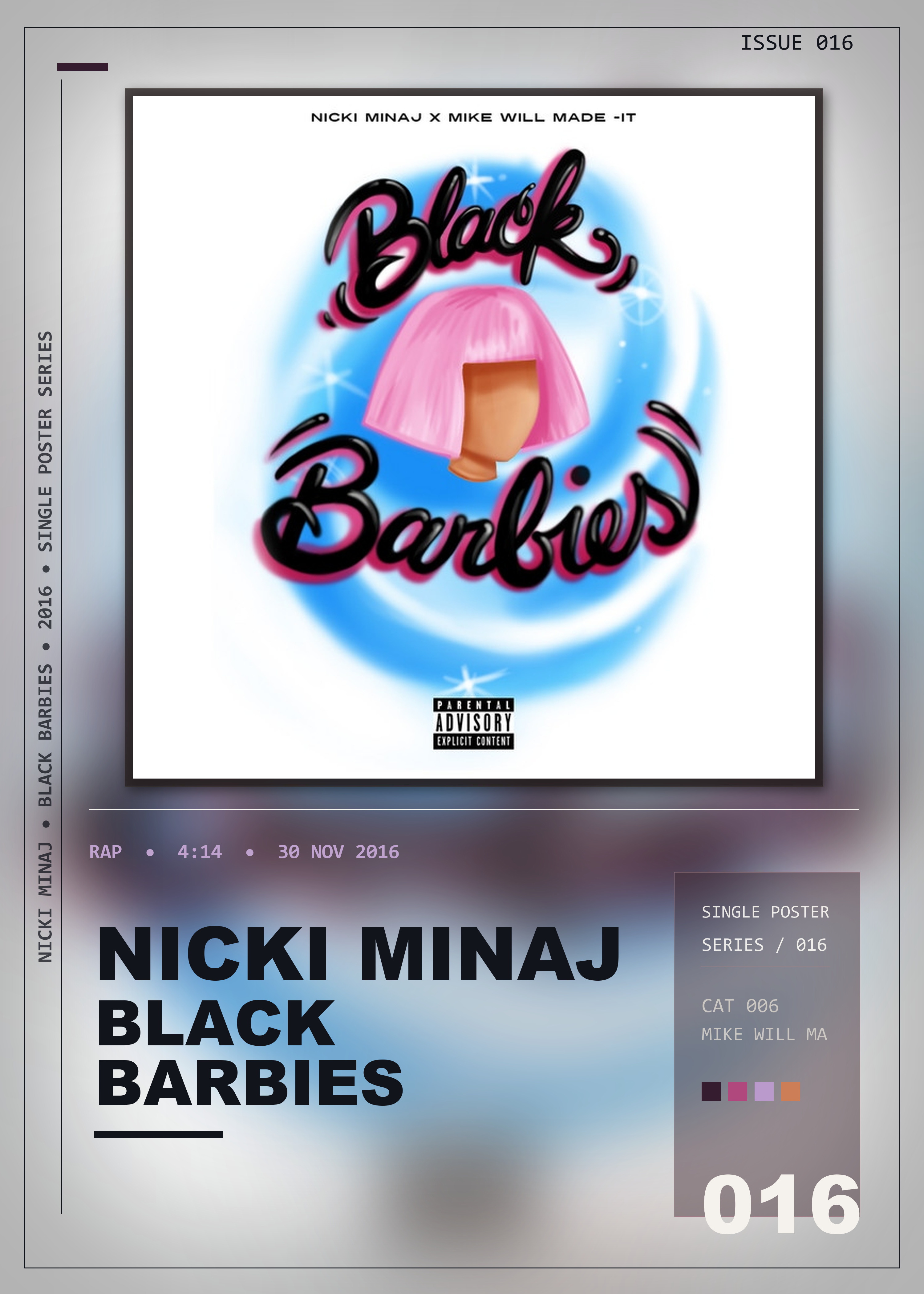 Music poster: Nicki Minaj - Black Barbies