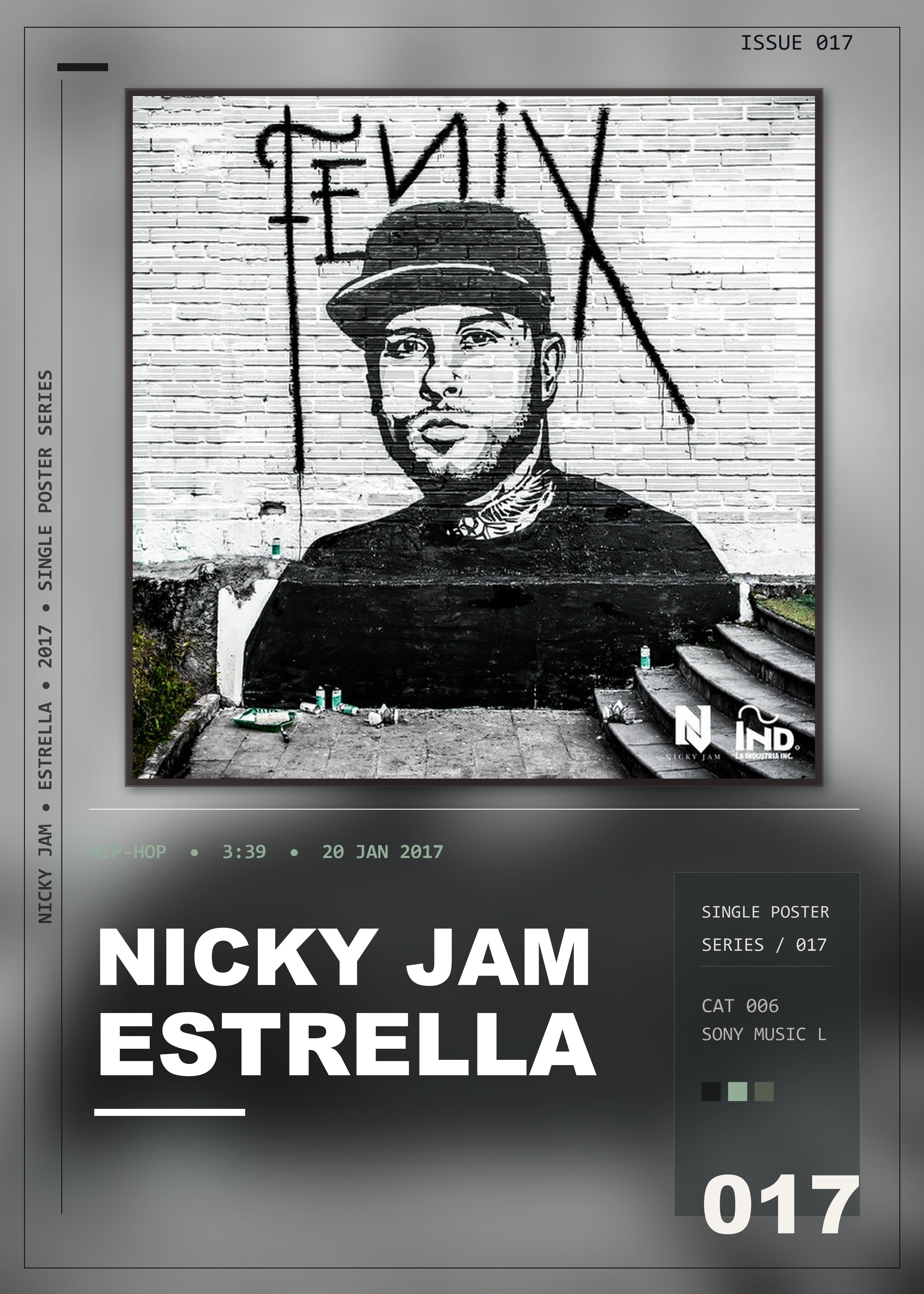 Music poster: Nicky Jam - Estrella