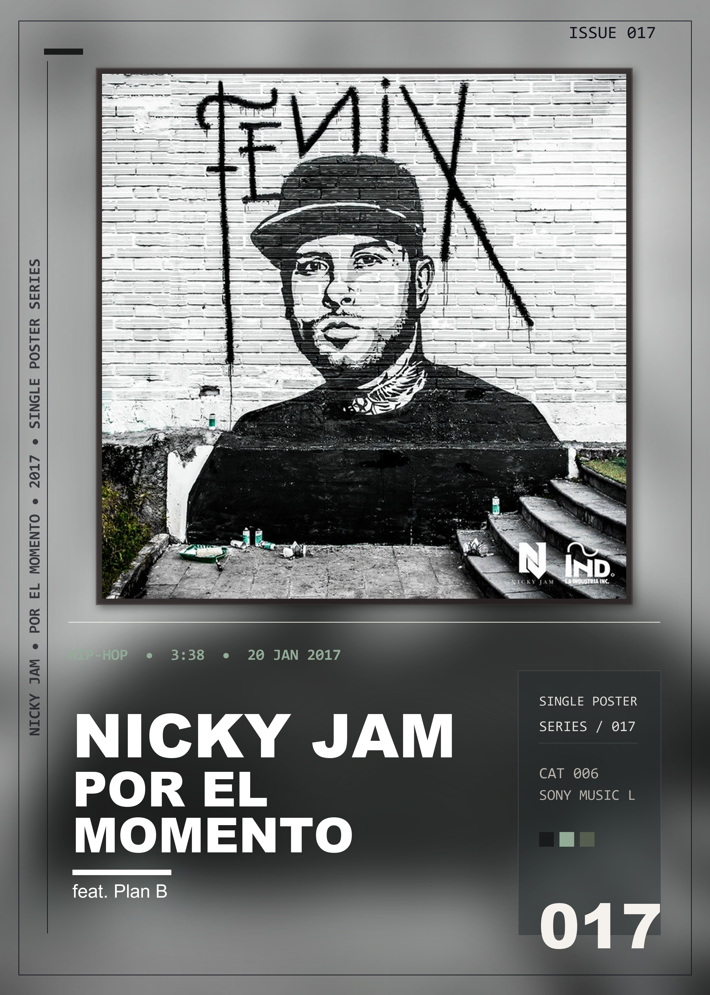 Music poster: Nicky Jam - Por el Momento feat Plan B