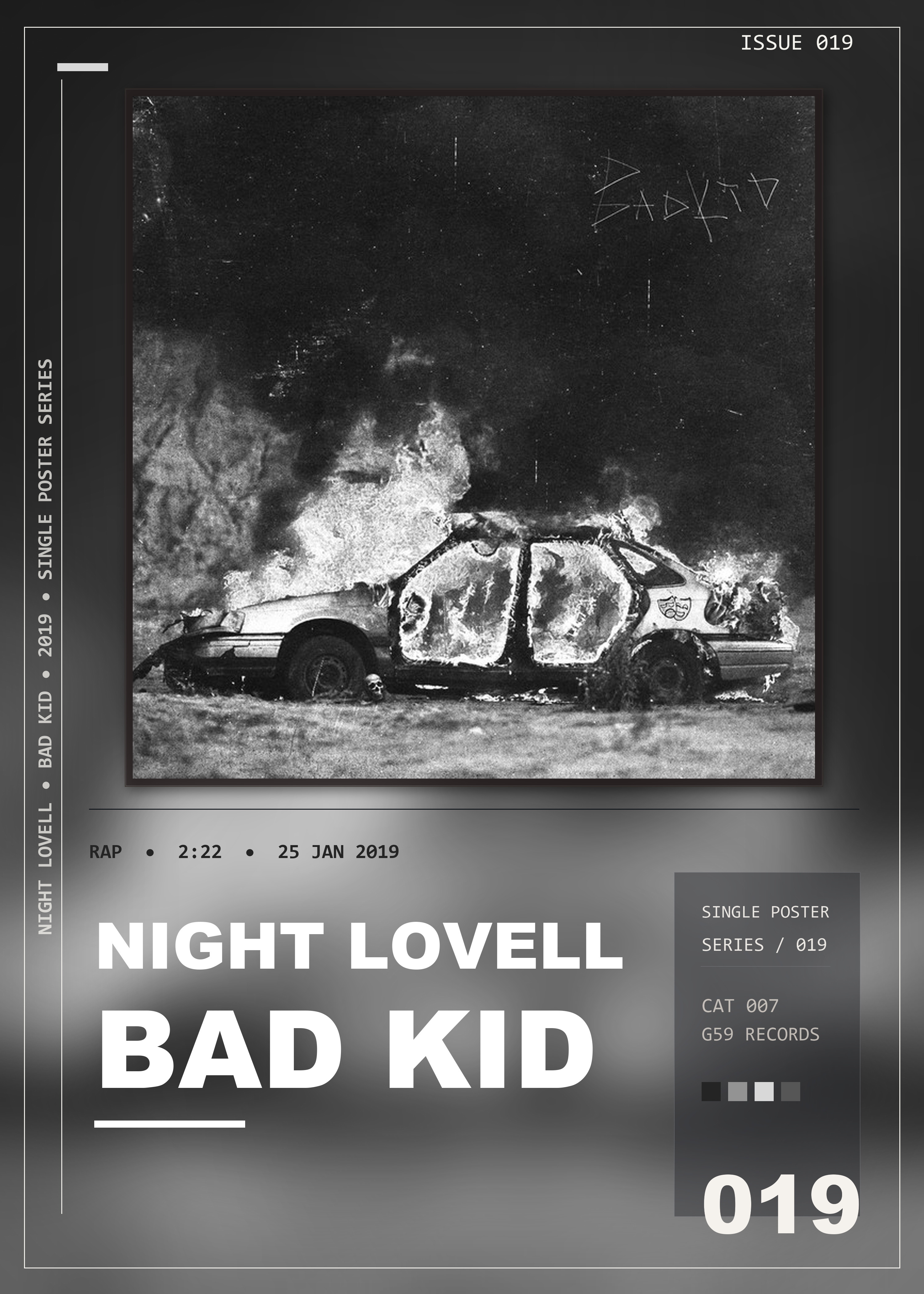 Music poster: Night Lovell - BAD KID