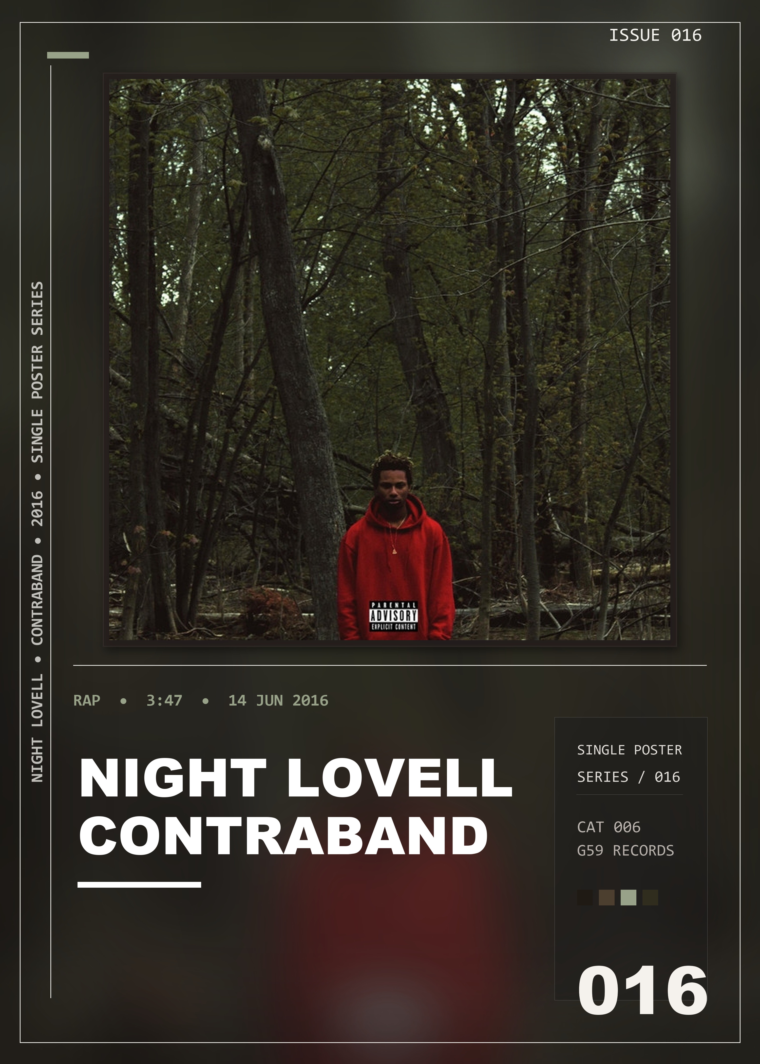 Music poster: Night Lovell - Contraband