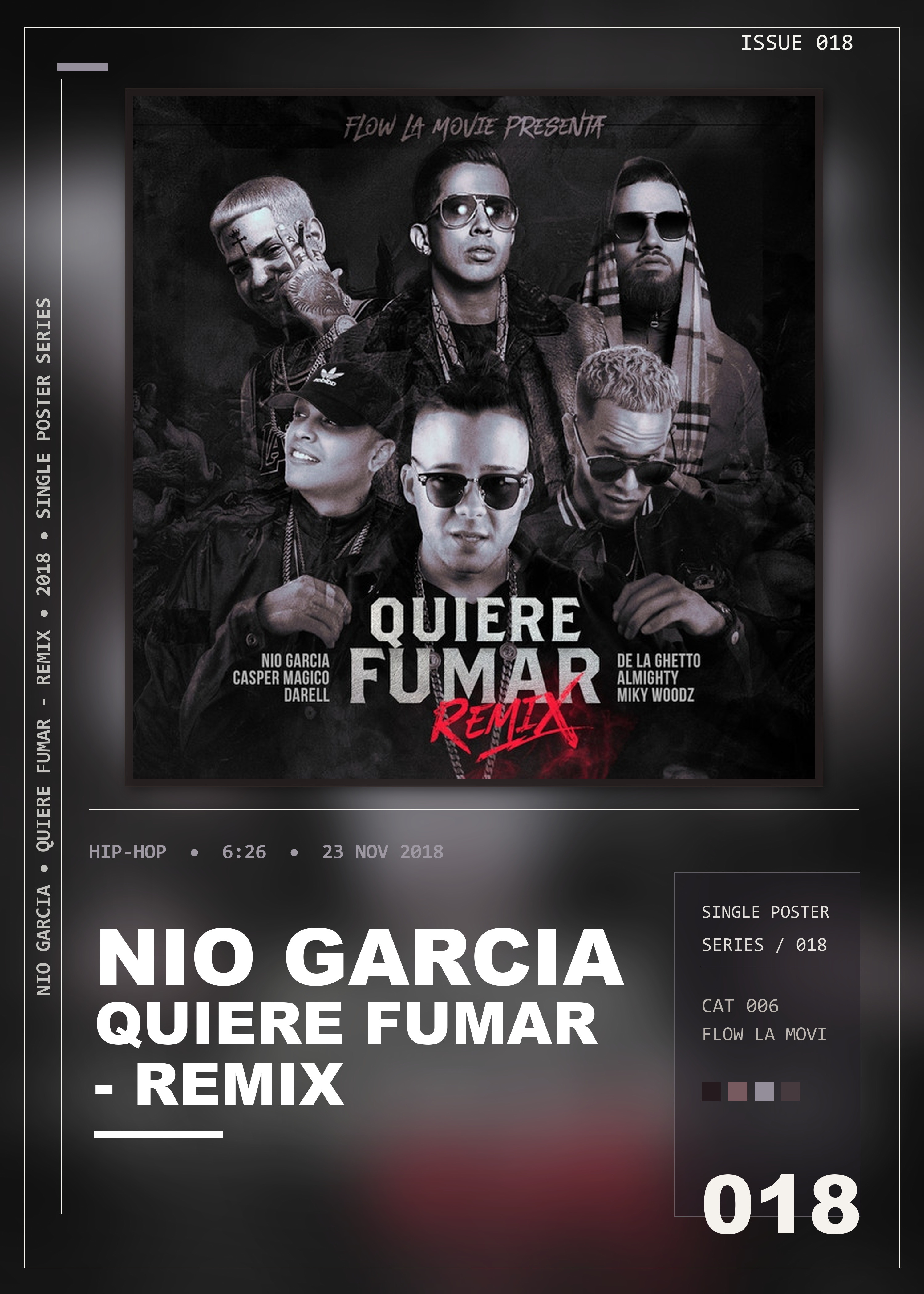 Music poster: Nio Garcia - Quiere Fumar - Remix