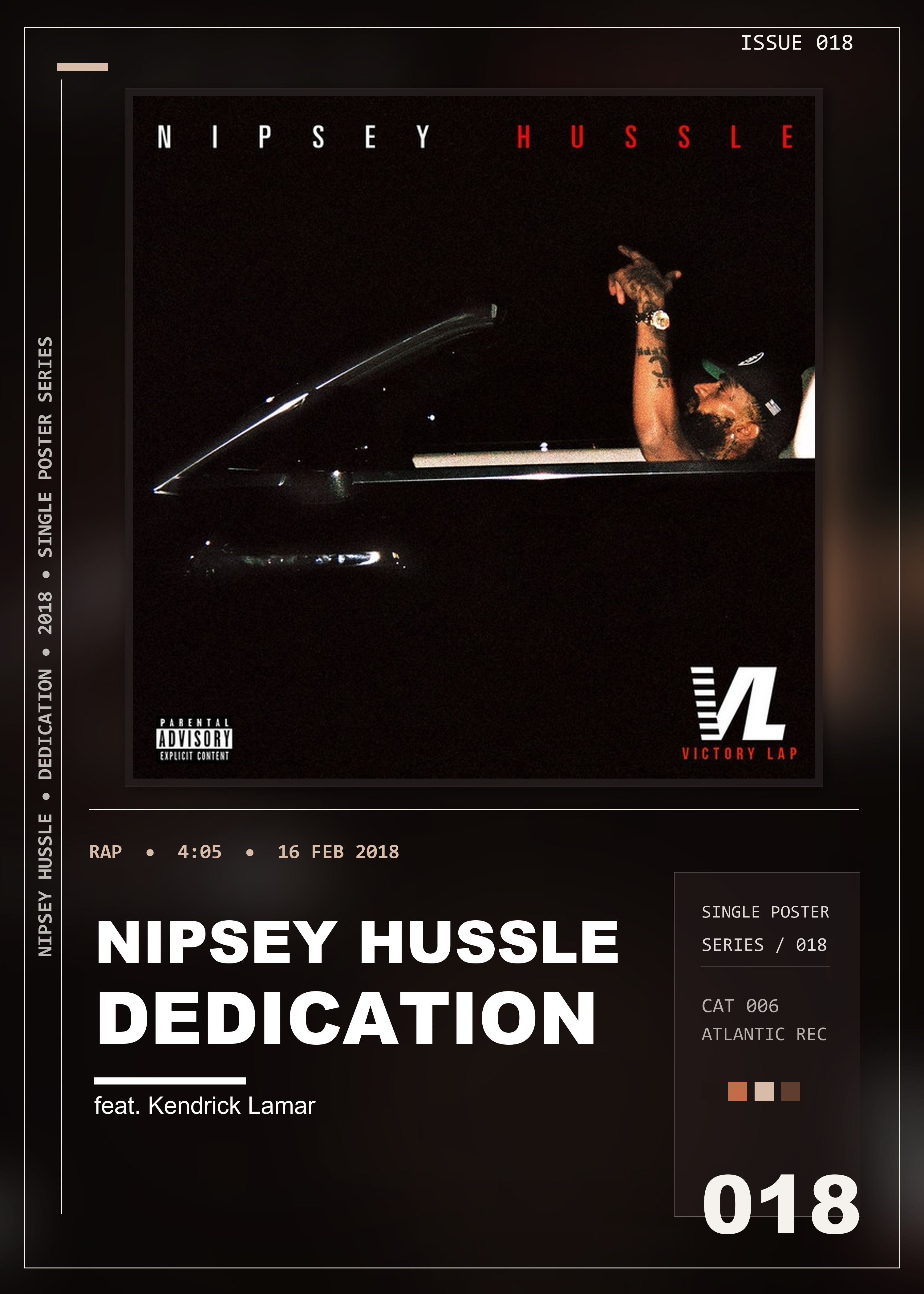 Music poster: Nipsey Hussle - Dedication feat Kendrick Lamar