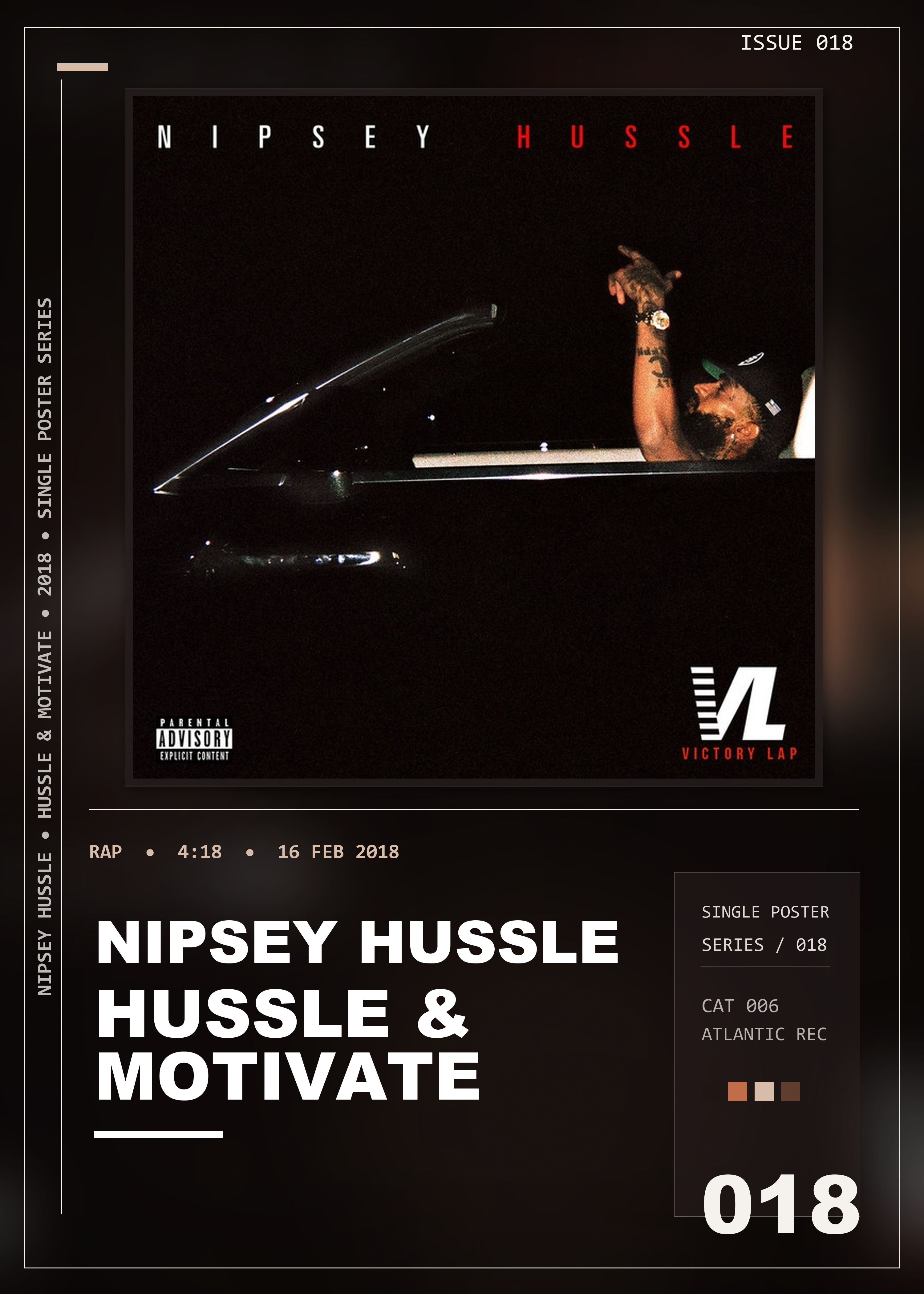 Music poster: Nipsey Hussle - Hussle Motivate