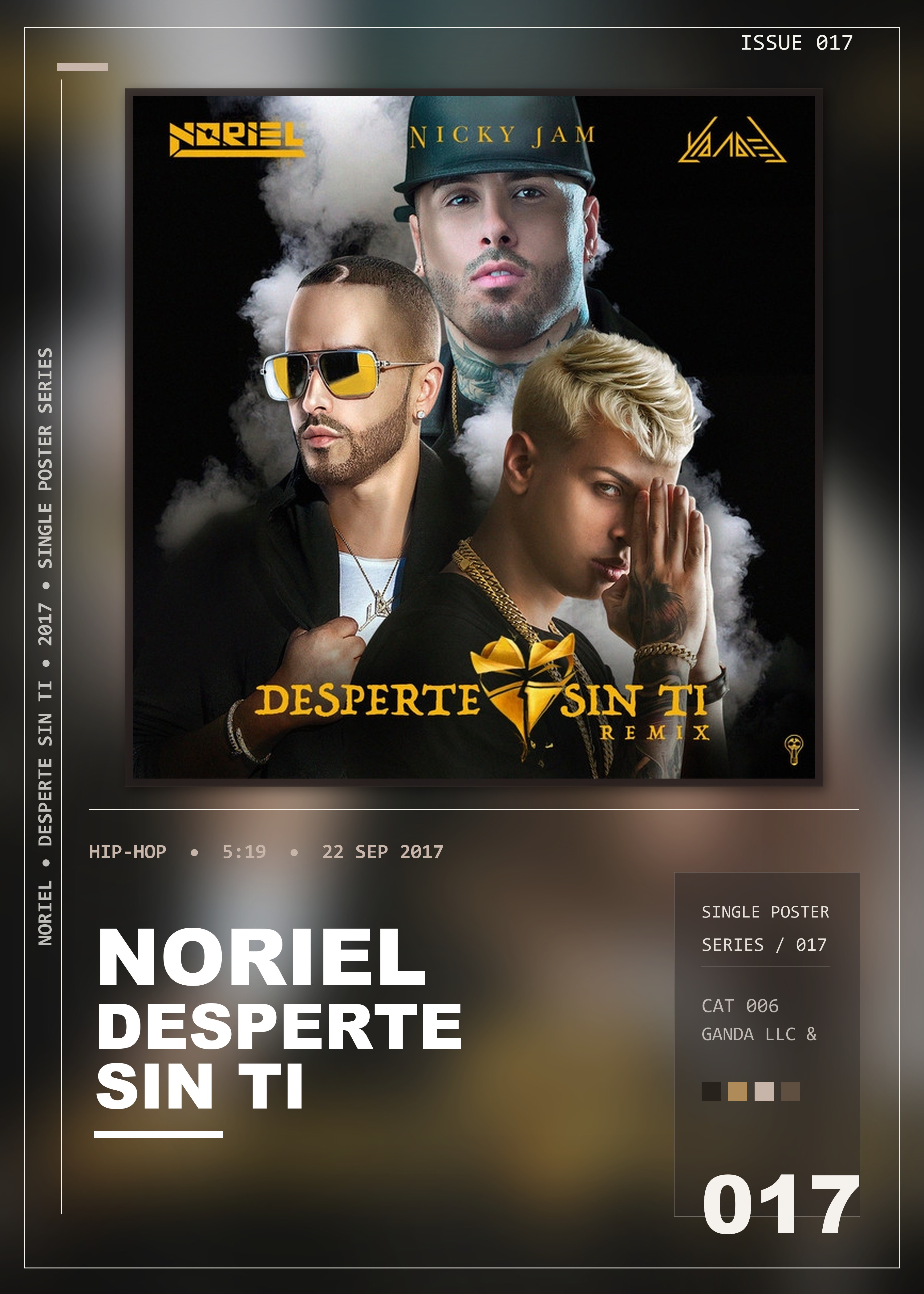 Music poster: Noriel - Desperte Sin Ti Remix