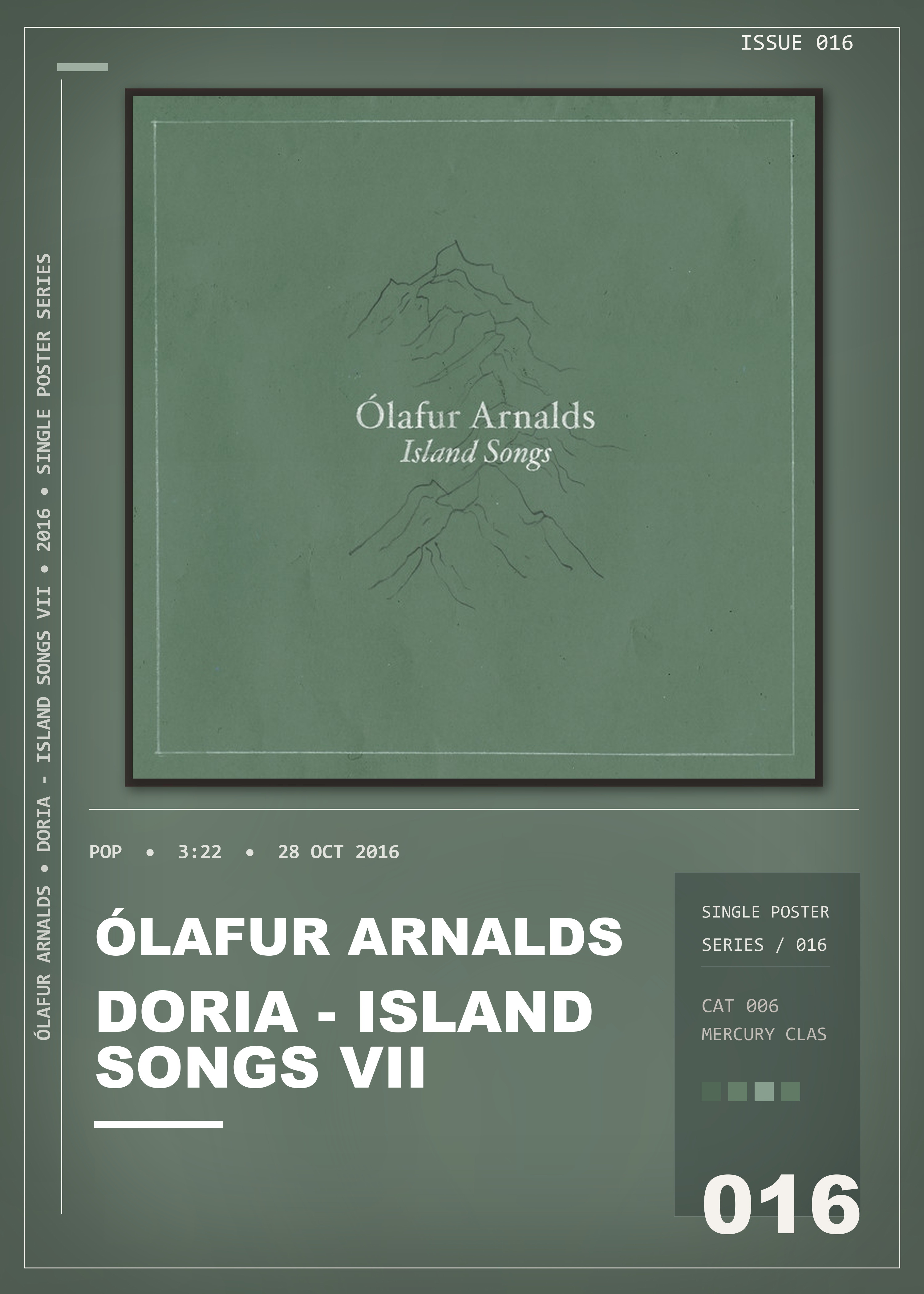 Music poster: Ólafur Arnalds - Doria - Island Songs VII