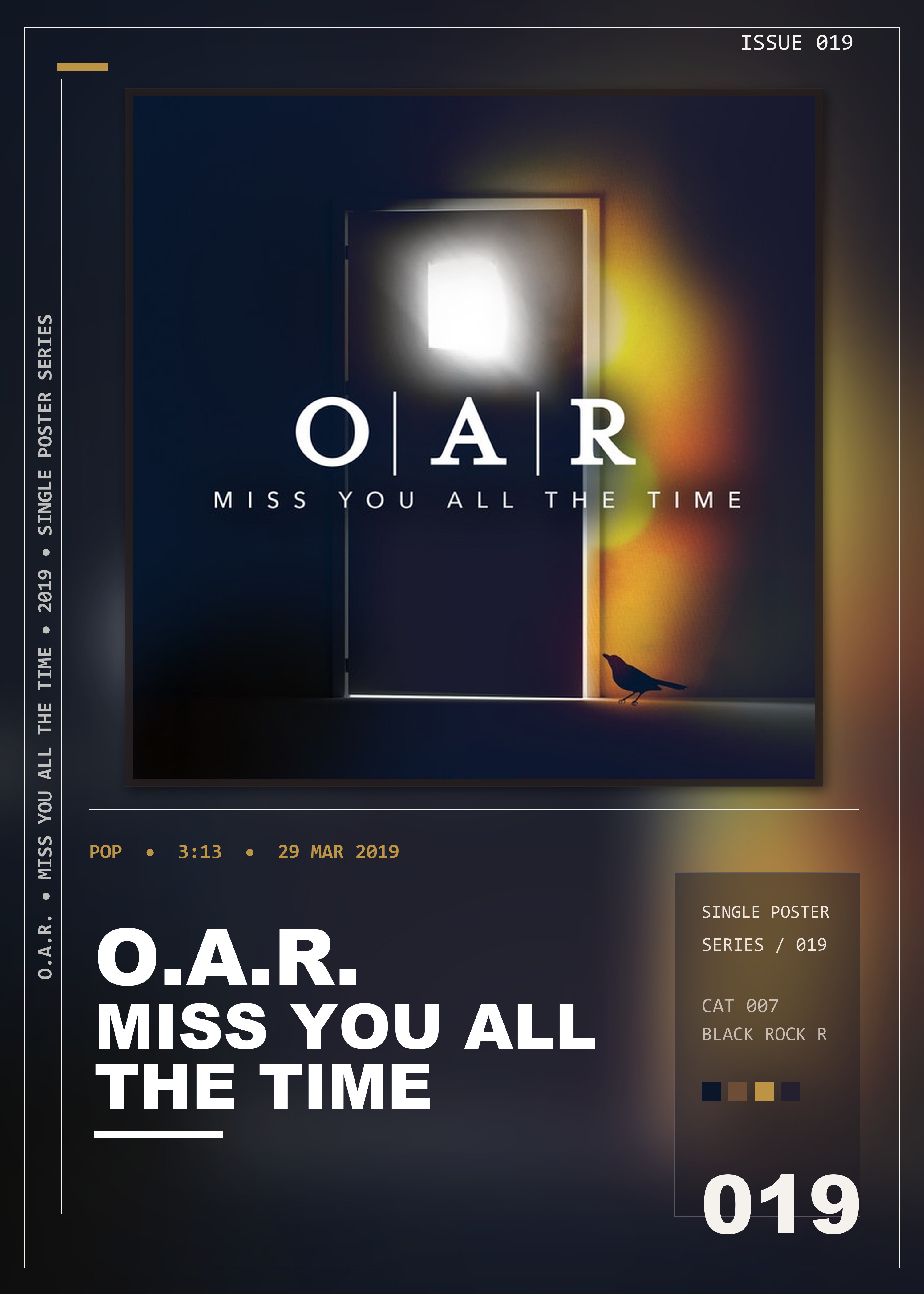 Music poster: OAR - Miss You All the Time