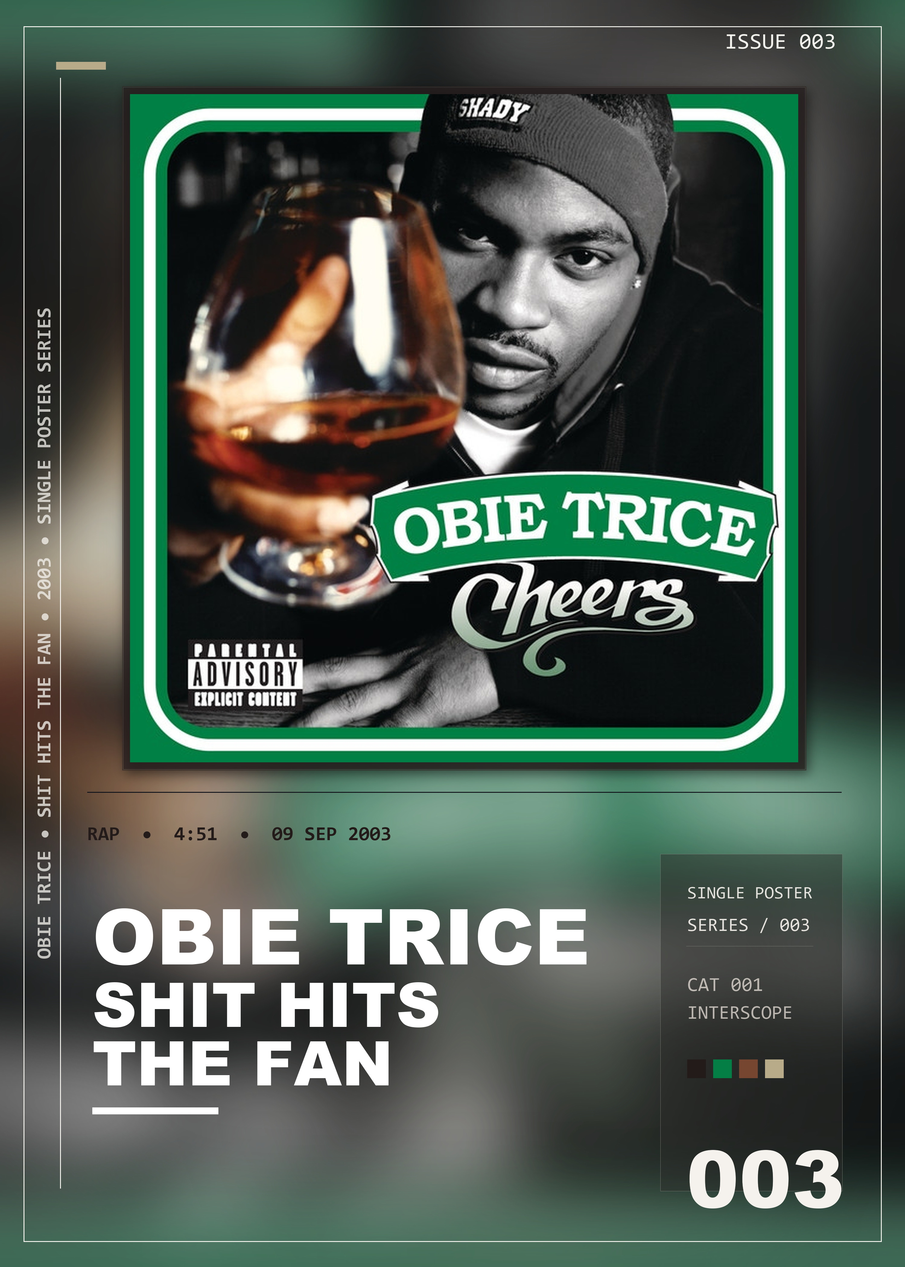 Music poster: Obie Trice - Shit Hits The Fan