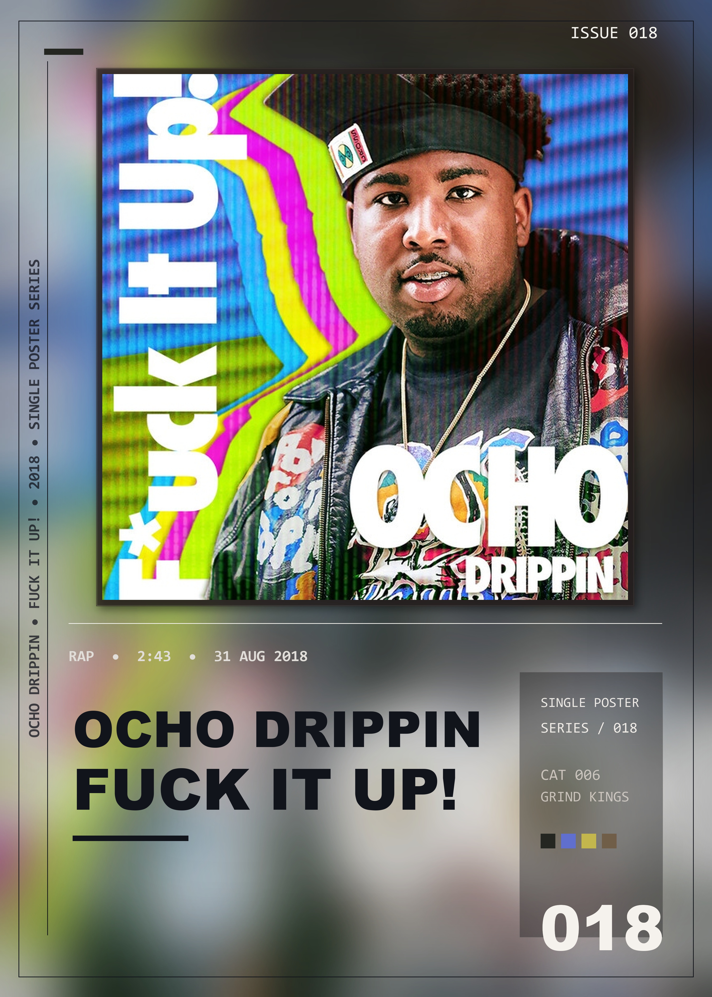 Music poster: Ocho Drippin - Fuck It Up