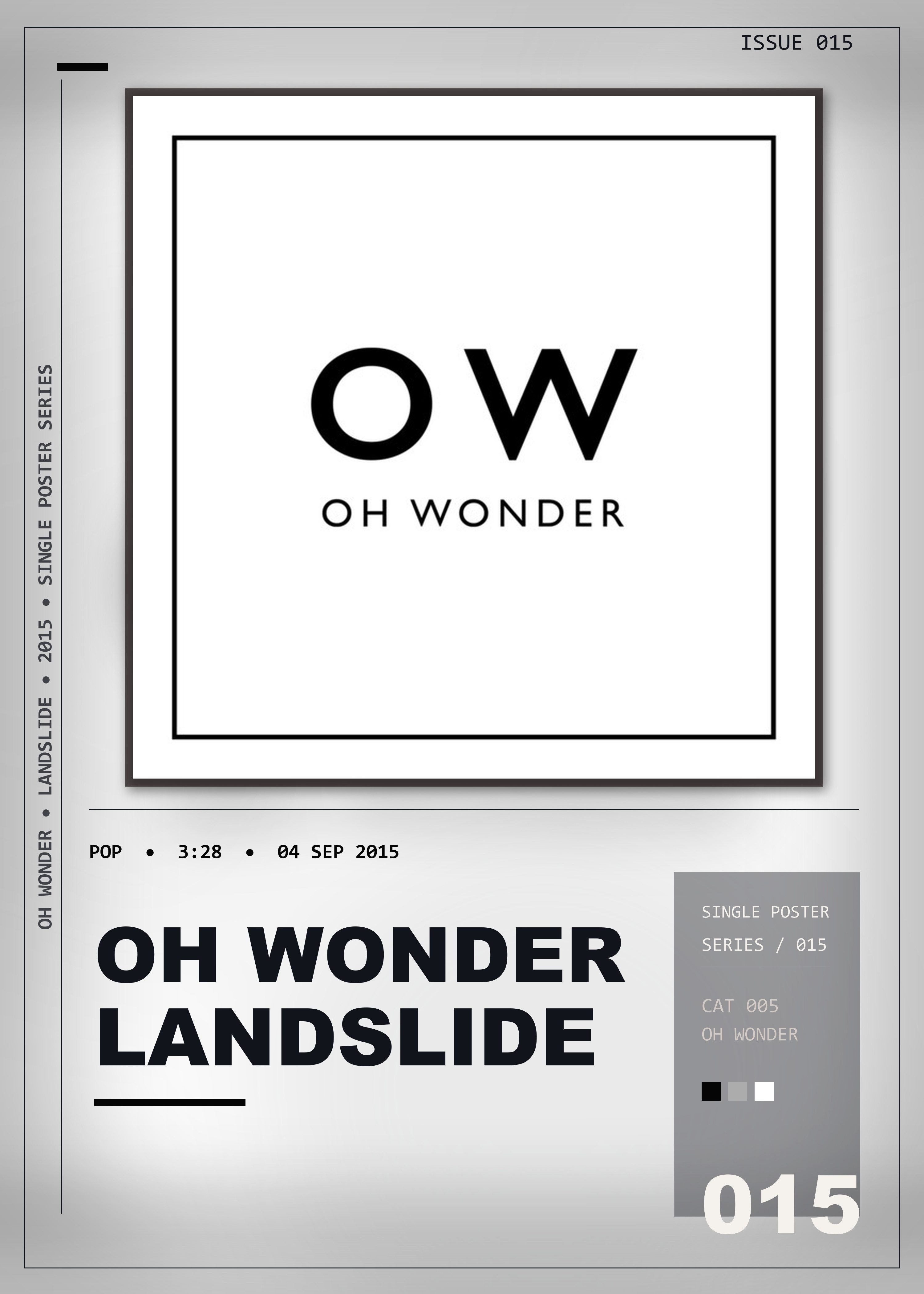 Music poster: Oh Wonder - Landslide