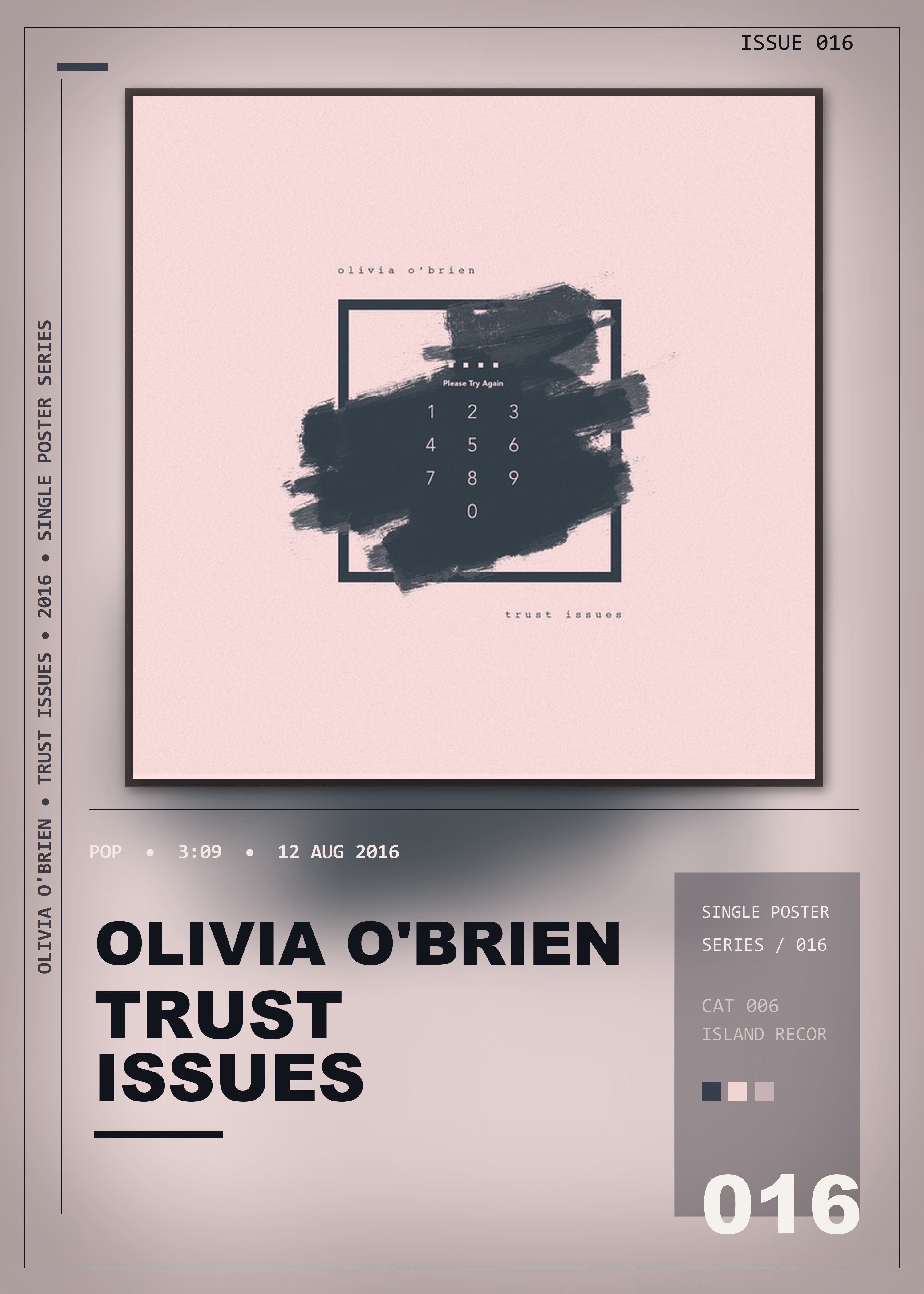 Music poster: Olivia OBrien - Trust Issues