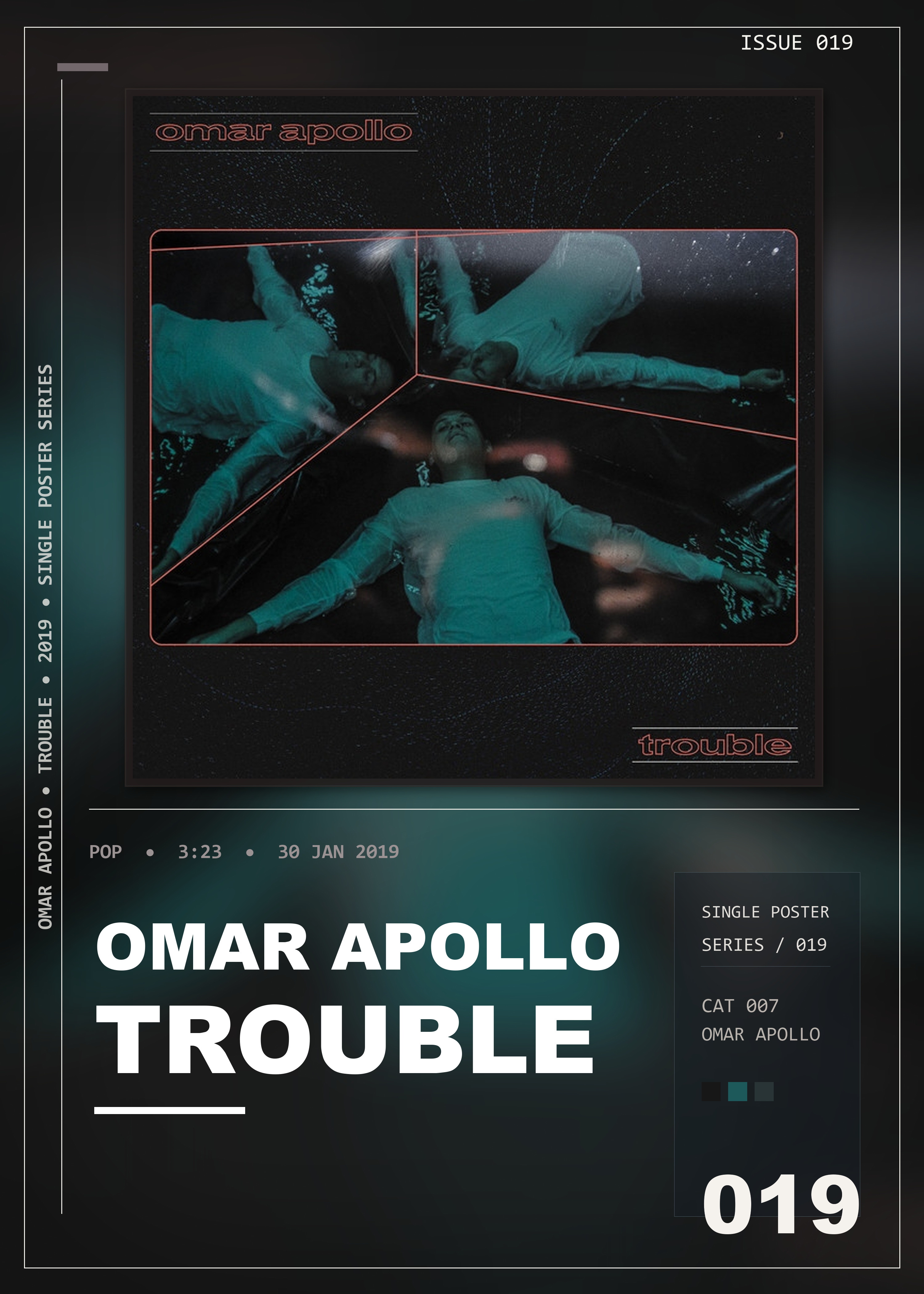 Music poster: Omar Apollo - Trouble