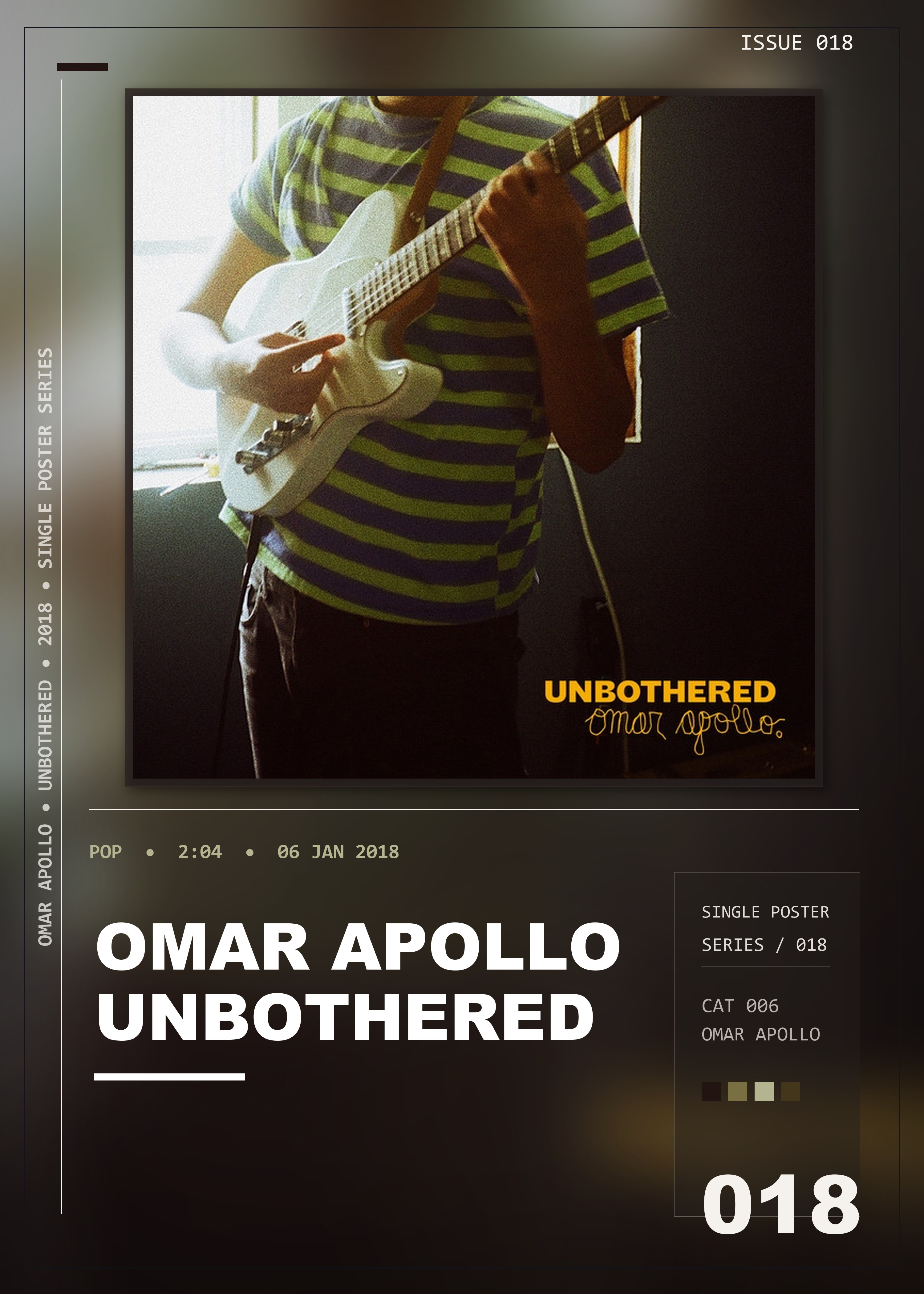 Music poster: Omar Apollo - Unbothered