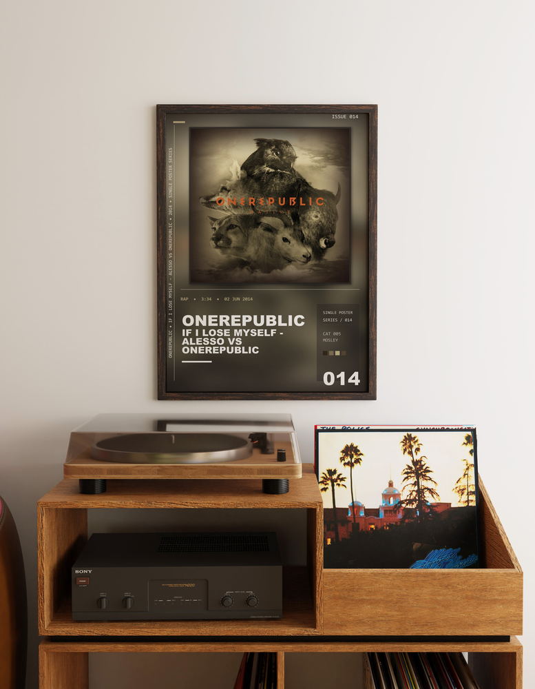 Music poster: OneRepublic - If I Lose Myself - Alesso vs OneRepublic