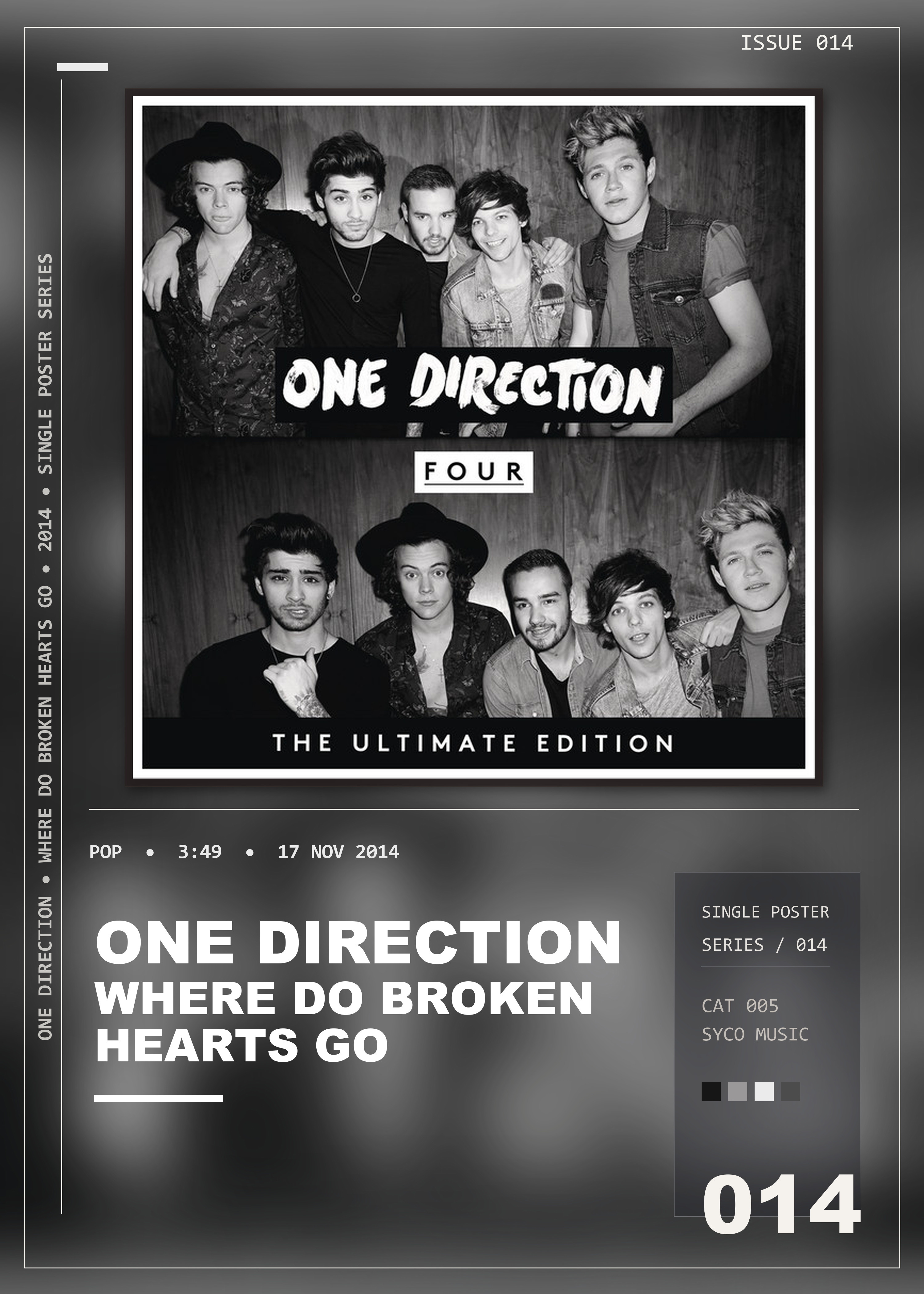 Music poster: One Direction - Where Do Broken Hearts Go