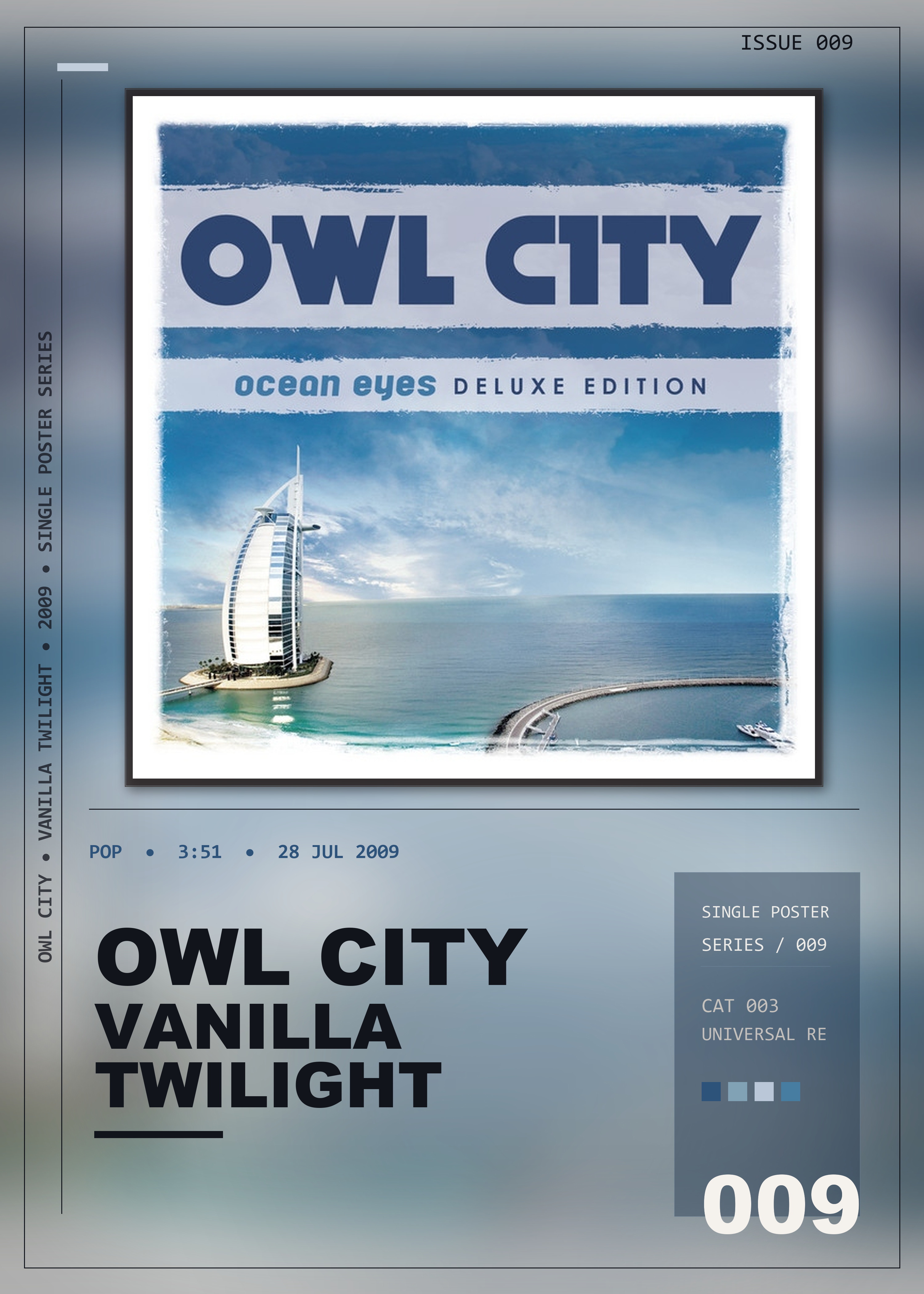 Music poster: Owl City - Vanilla Twilight