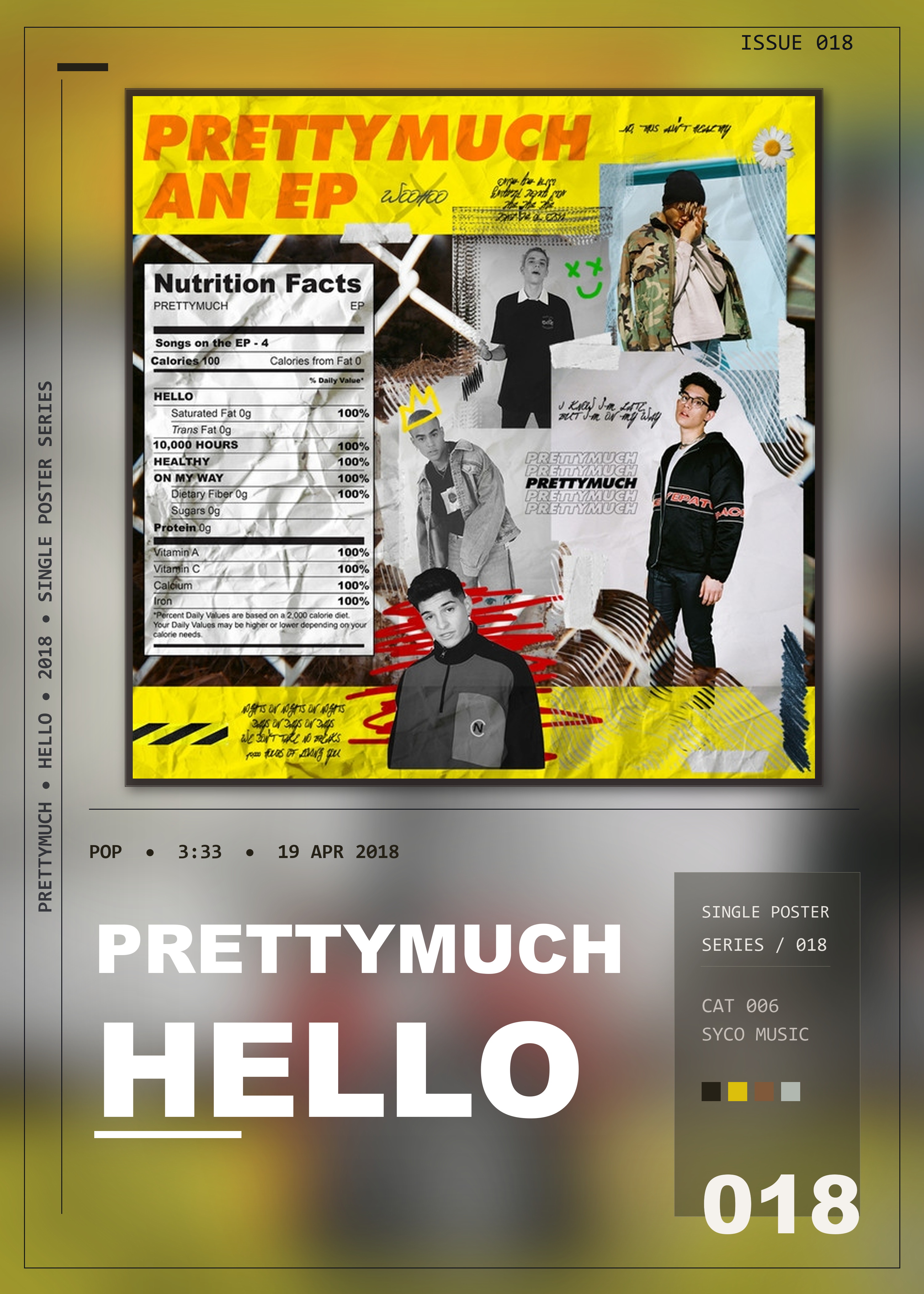 Music poster: PRETTYMUCH - Hello