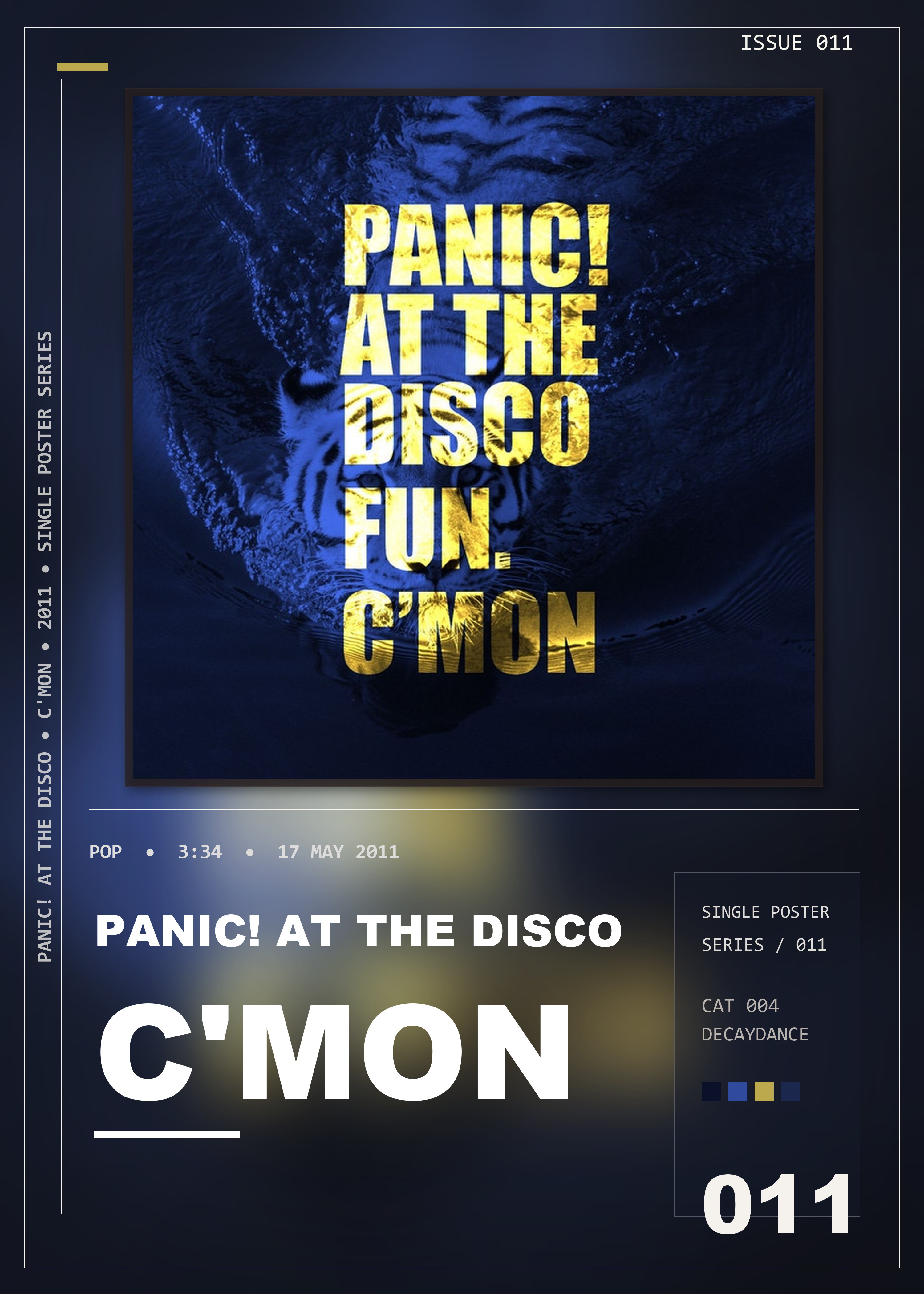 Music poster: Panic At The Disco - Cmon