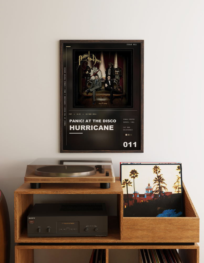 Music poster: Panic At The Disco - Hurricane