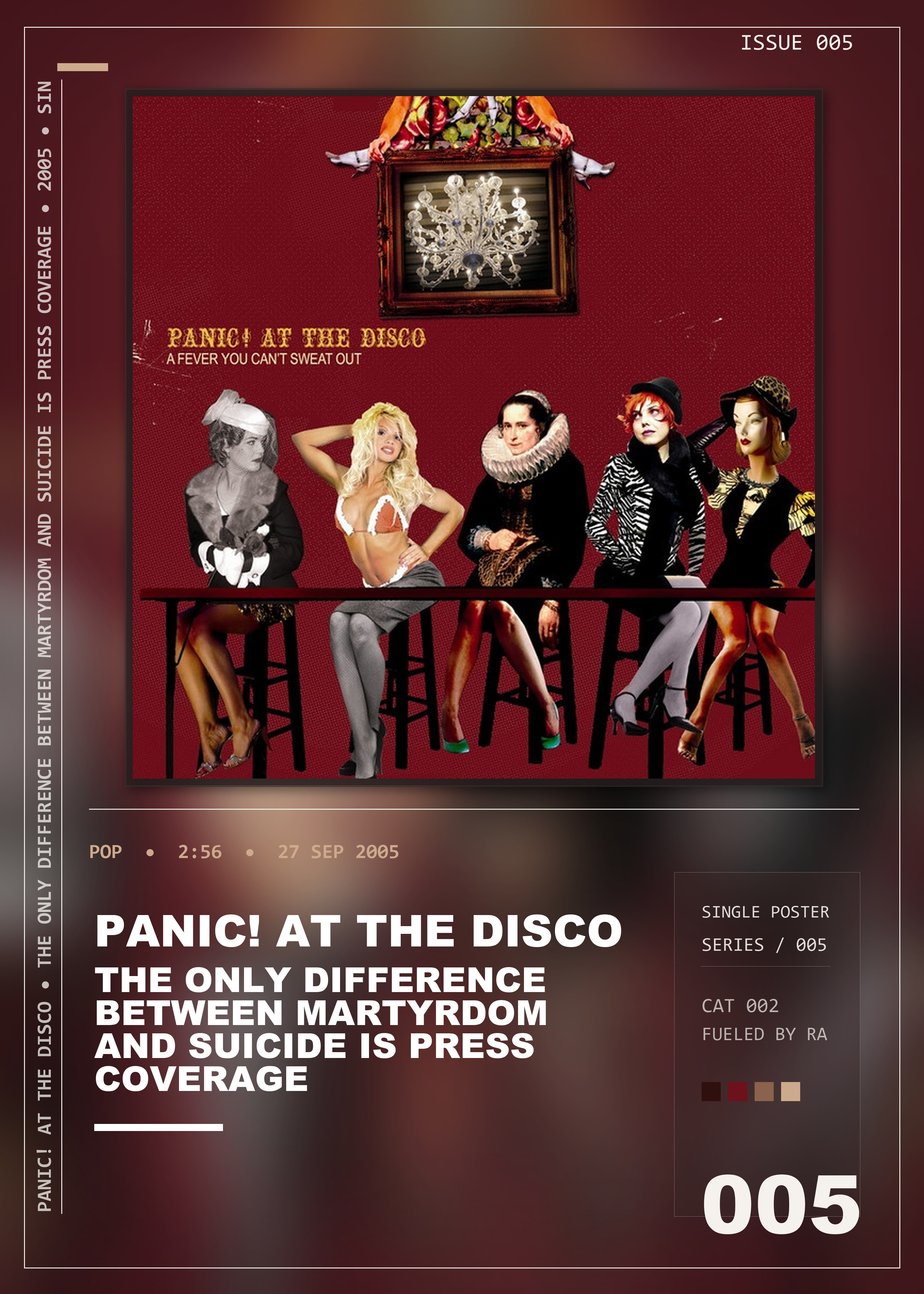 Music poster: Panic At The Disco - The Only Difference Between Martyrdom and Suicide Is Press Coverage